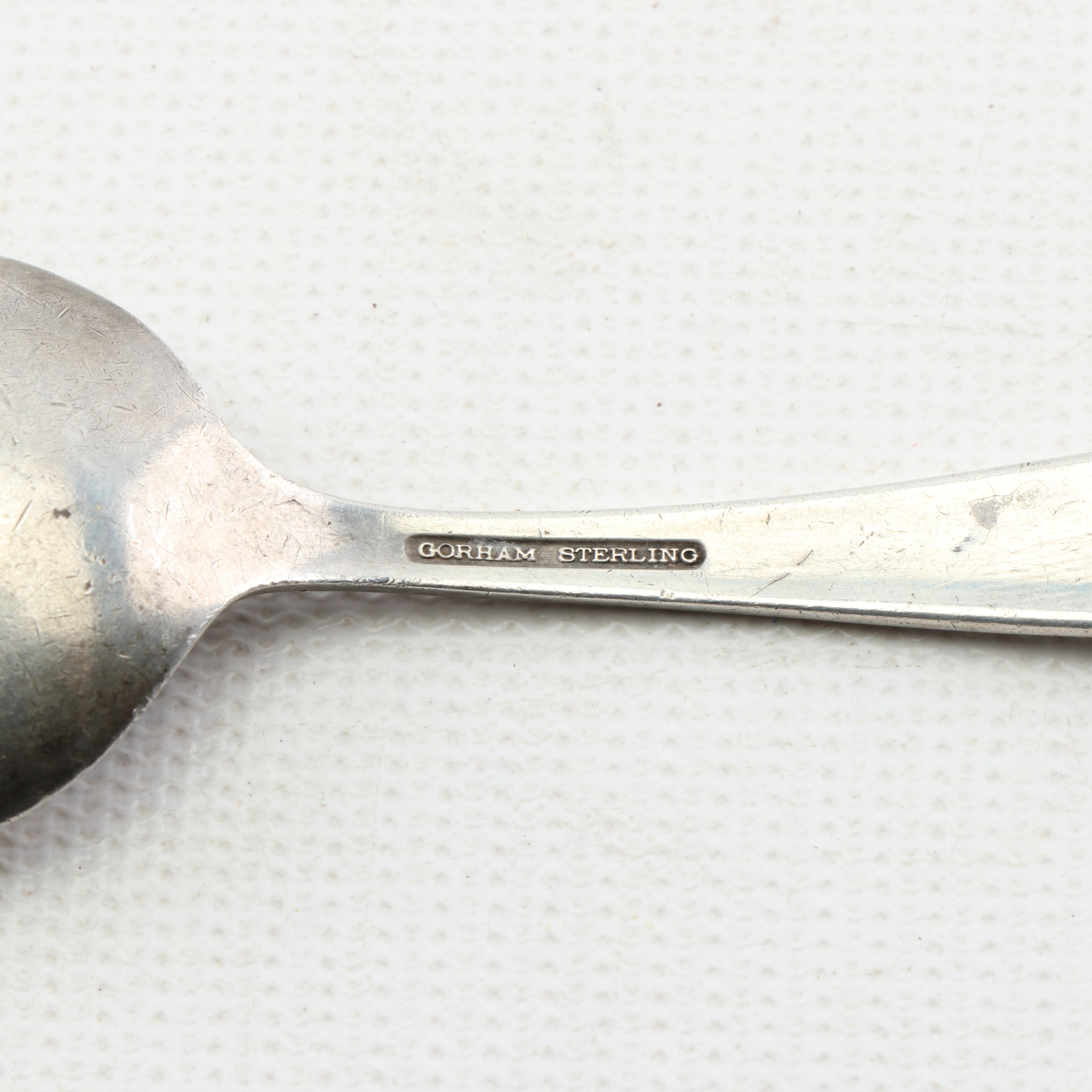 Sterling Silver Baby Flatware with Sterling Food Pusher