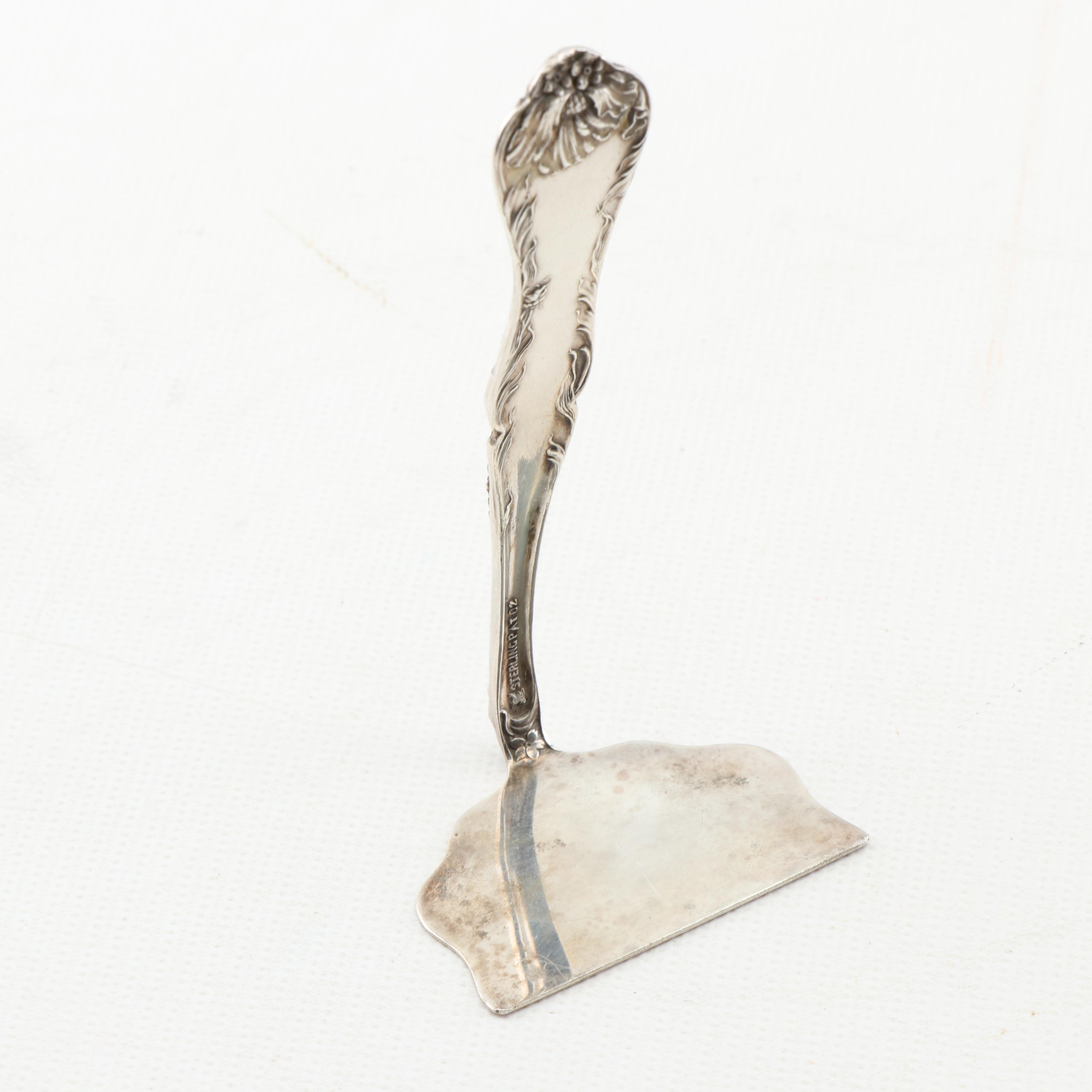 Sterling Silver Baby Flatware with Sterling Food Pusher