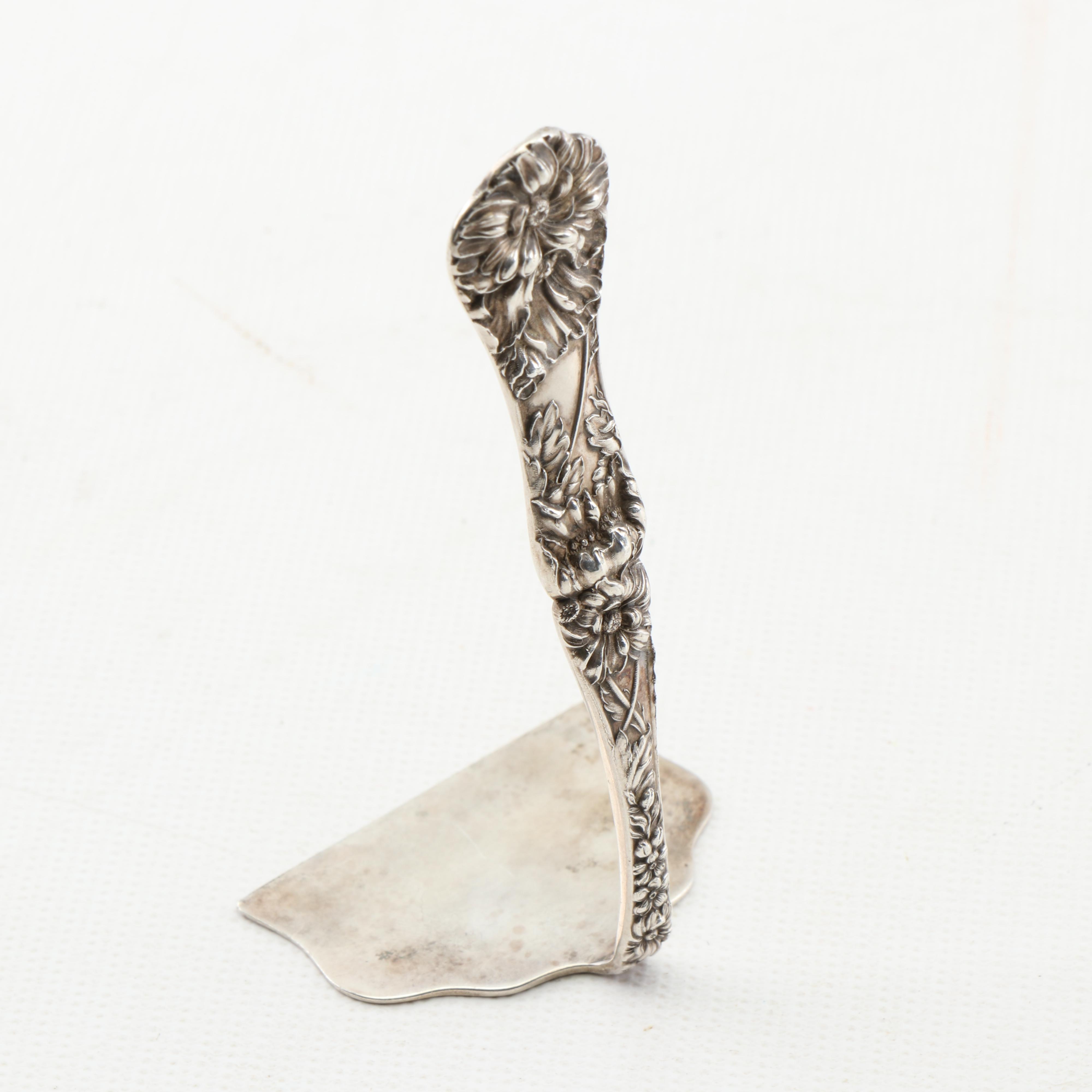 Sterling Silver Baby Flatware with Sterling Food Pusher