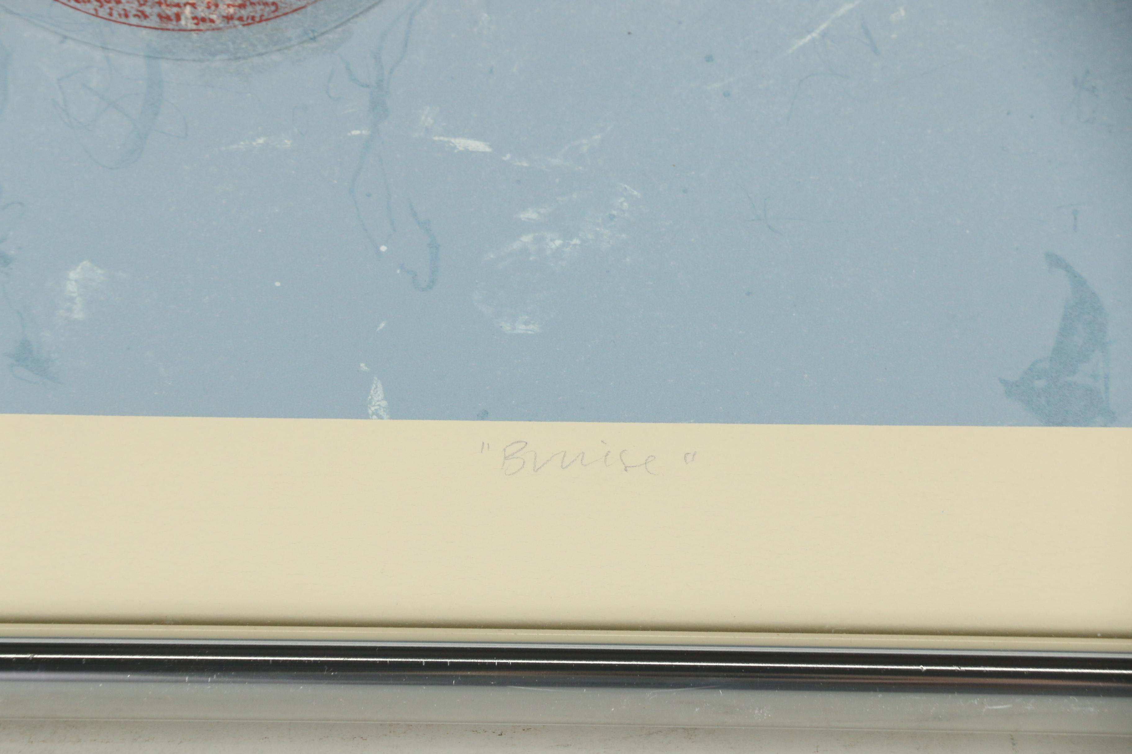 Freya Payne Embellished Etching "Bruise"