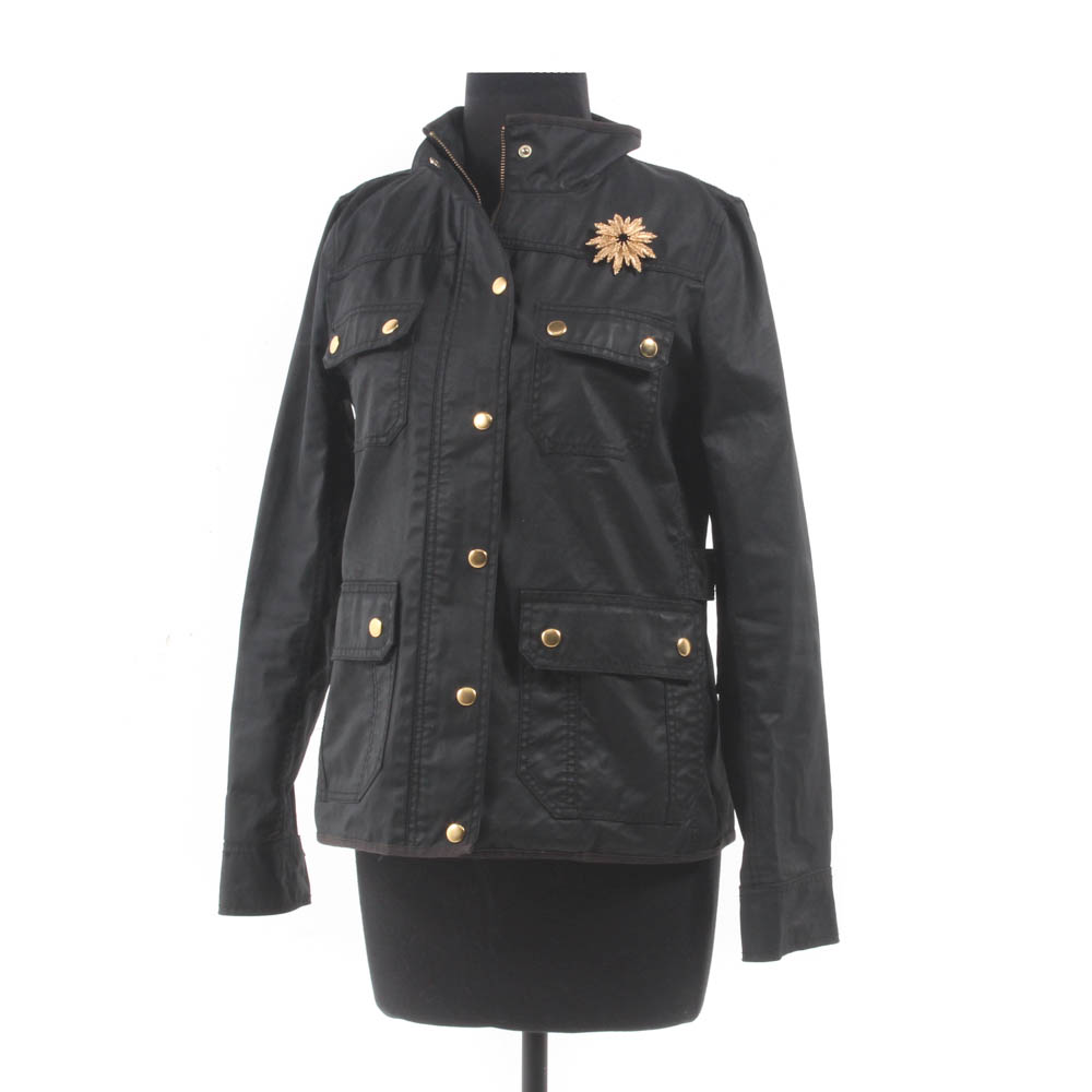 J. Crew Relaxed Boyfriend Black Field Jacket