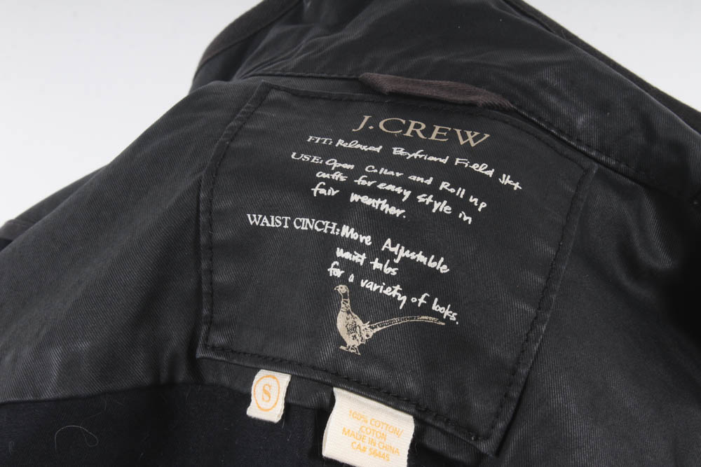 J. Crew Relaxed Boyfriend Black Field Jacket