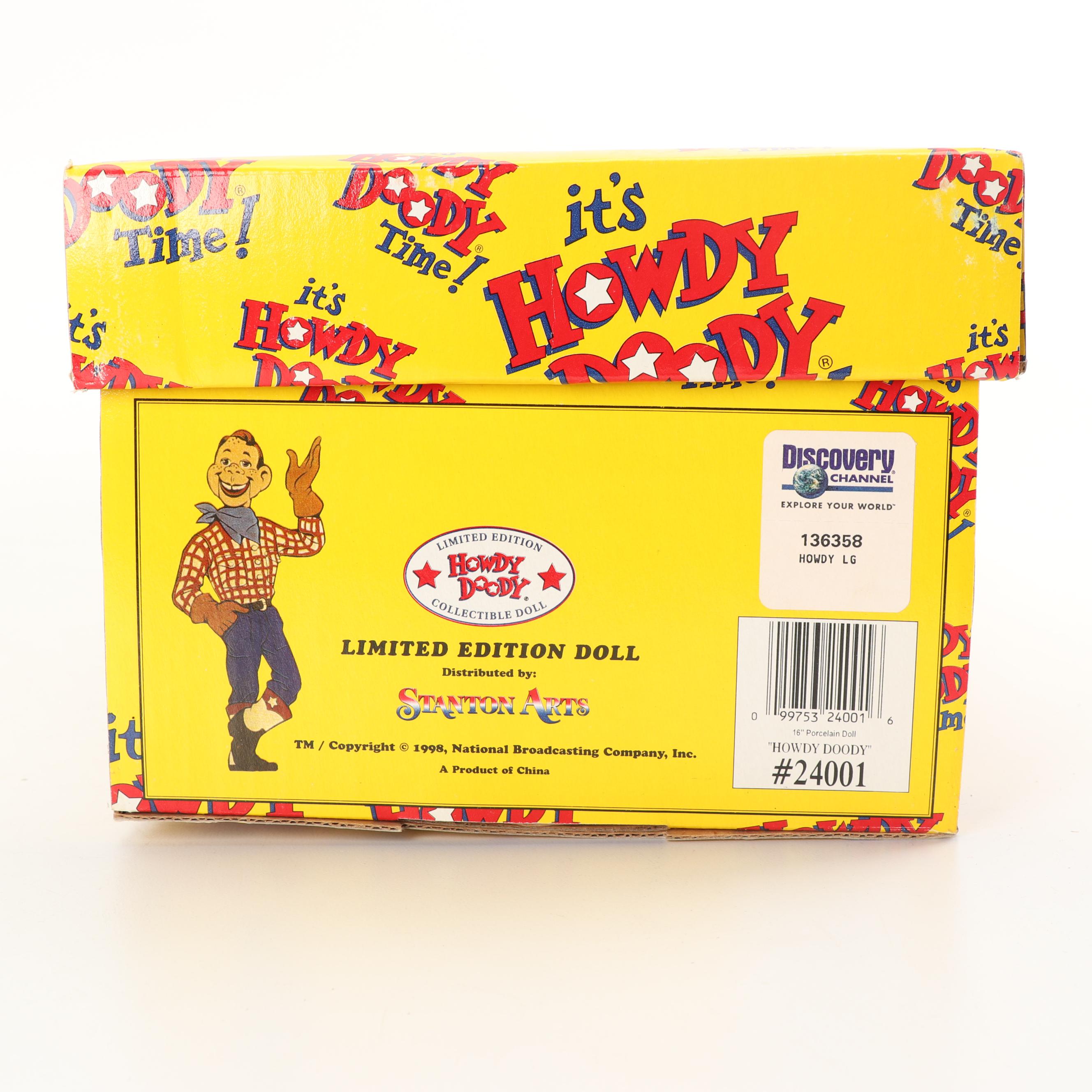 50th Anniversary "Howdy Doody" Porcelain Doll by Stanton Arts, 1998