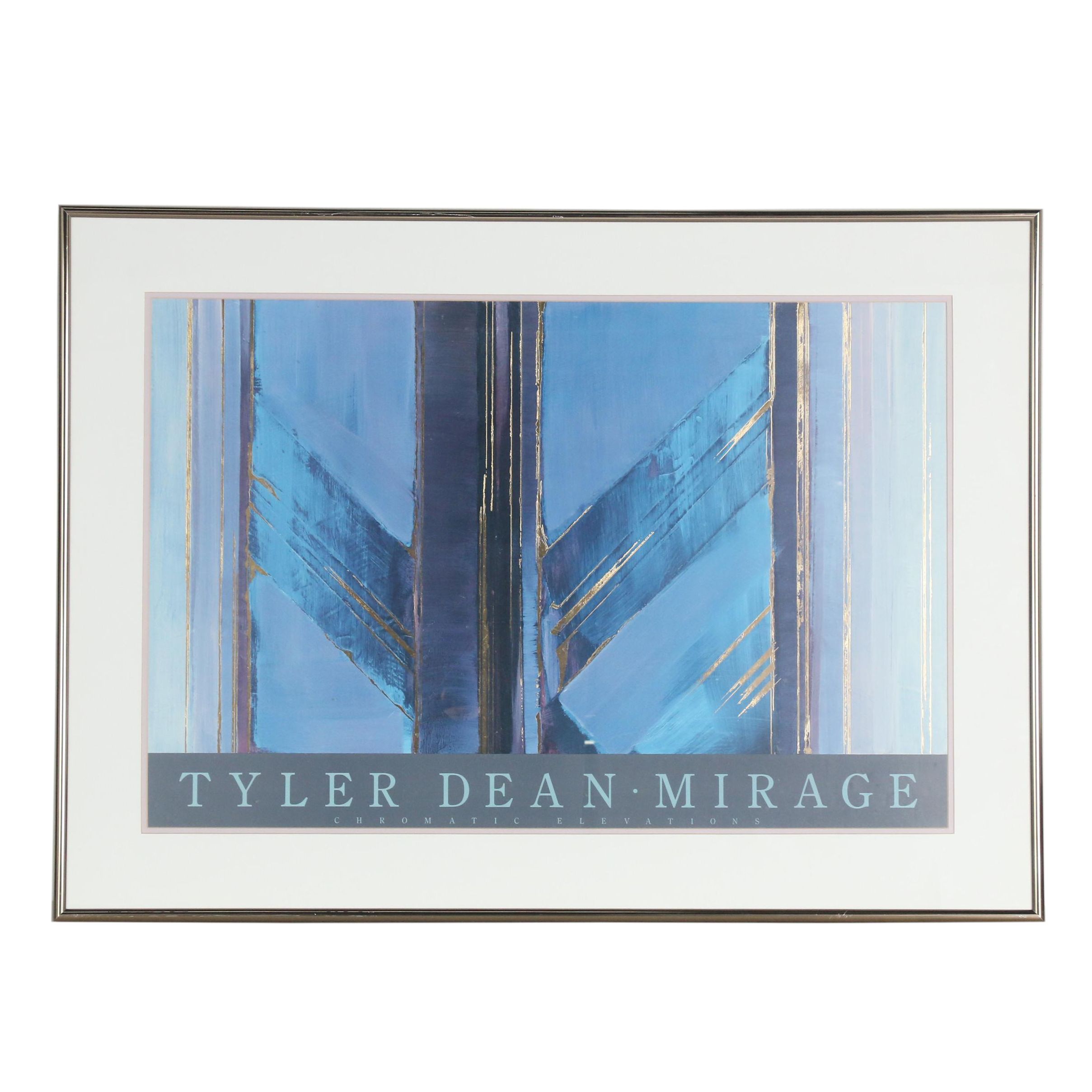 Offset Lithograph Exhibition Poster after Tyler Dean "Chromatic Elevations"