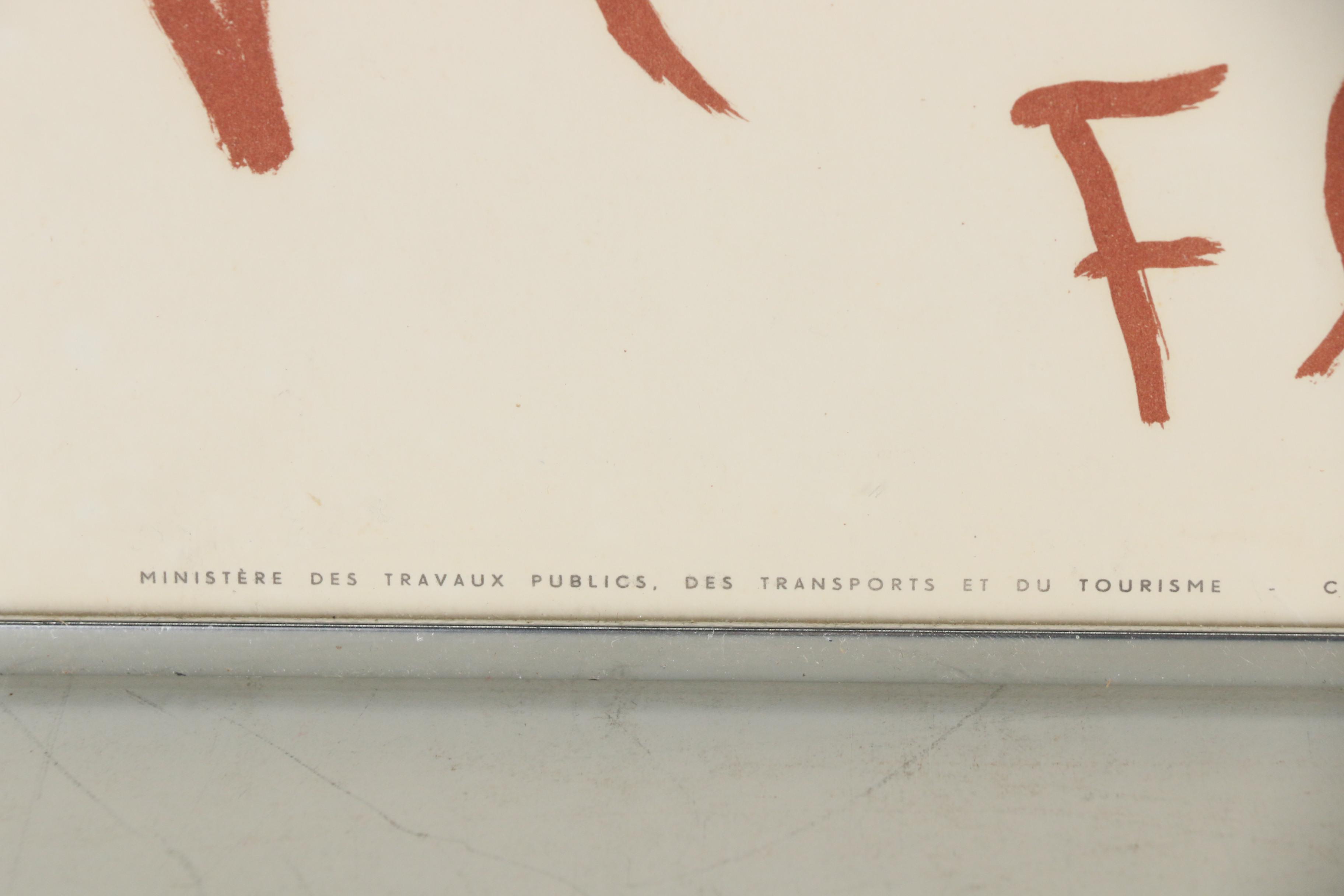 Marc Chagall 1961 Lithograph Poster "Nice Soleil Fleurs"