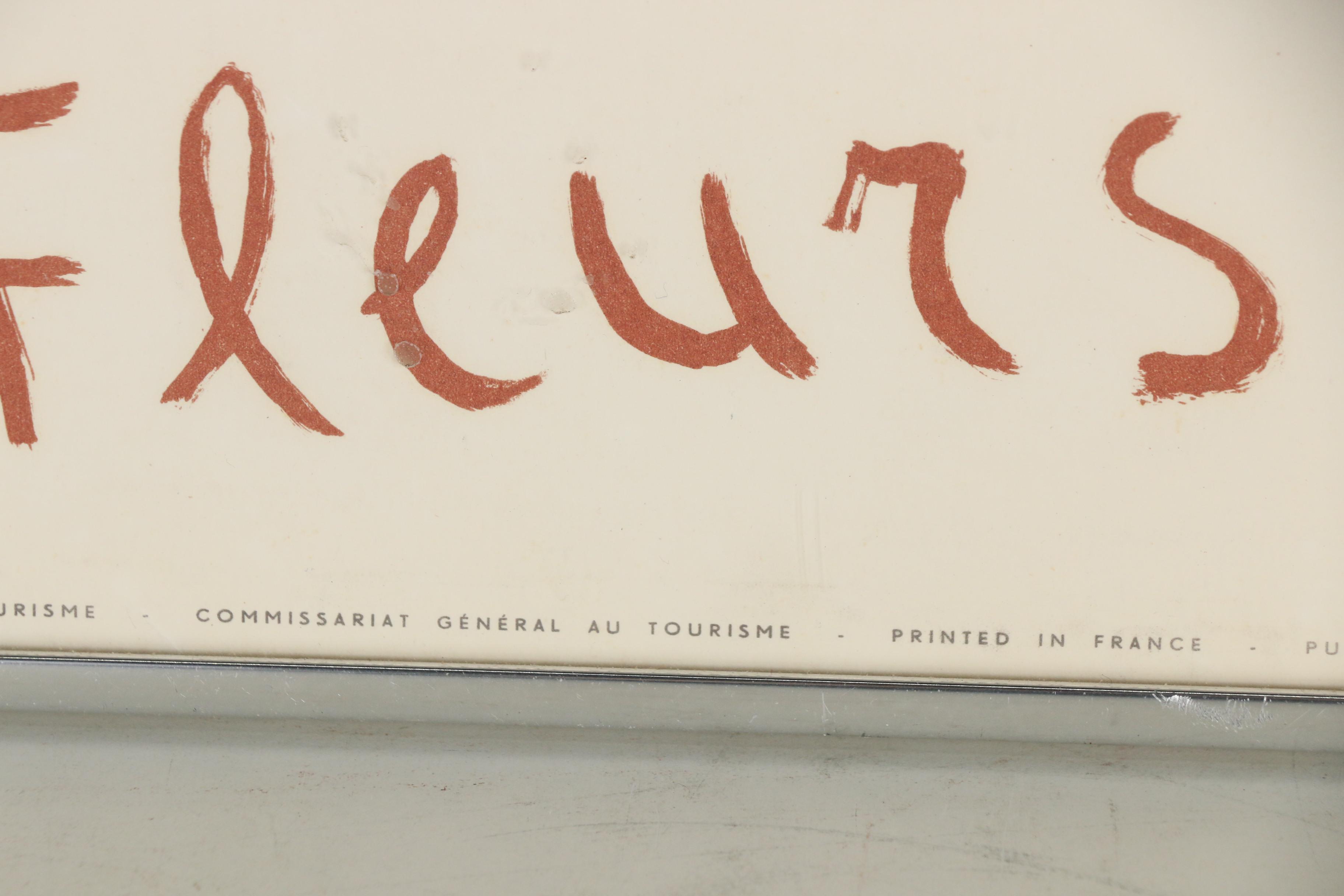 Marc Chagall 1961 Lithograph Poster "Nice Soleil Fleurs"