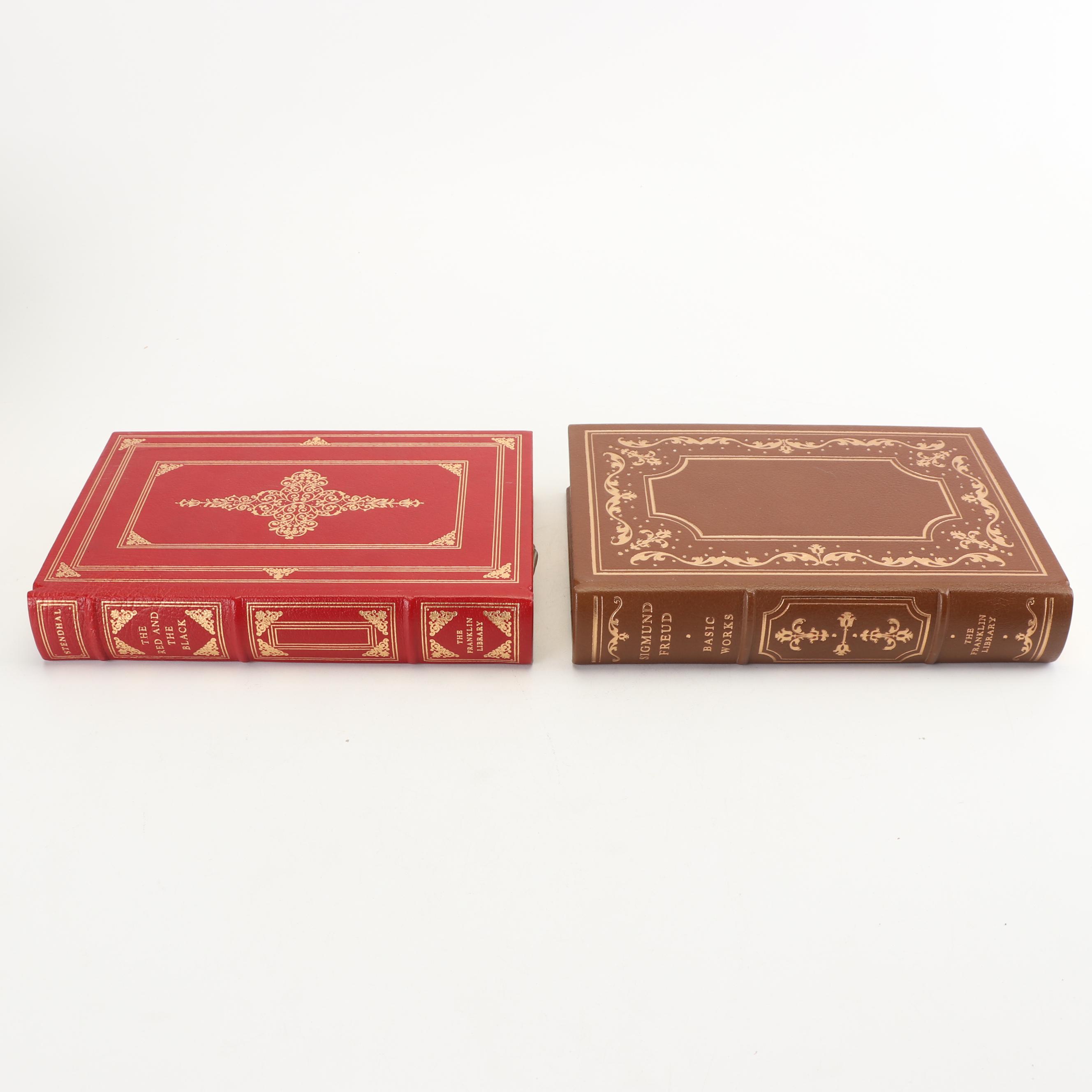 Franklin Library Editions of Classic Books Including "Basic Works" by Freud