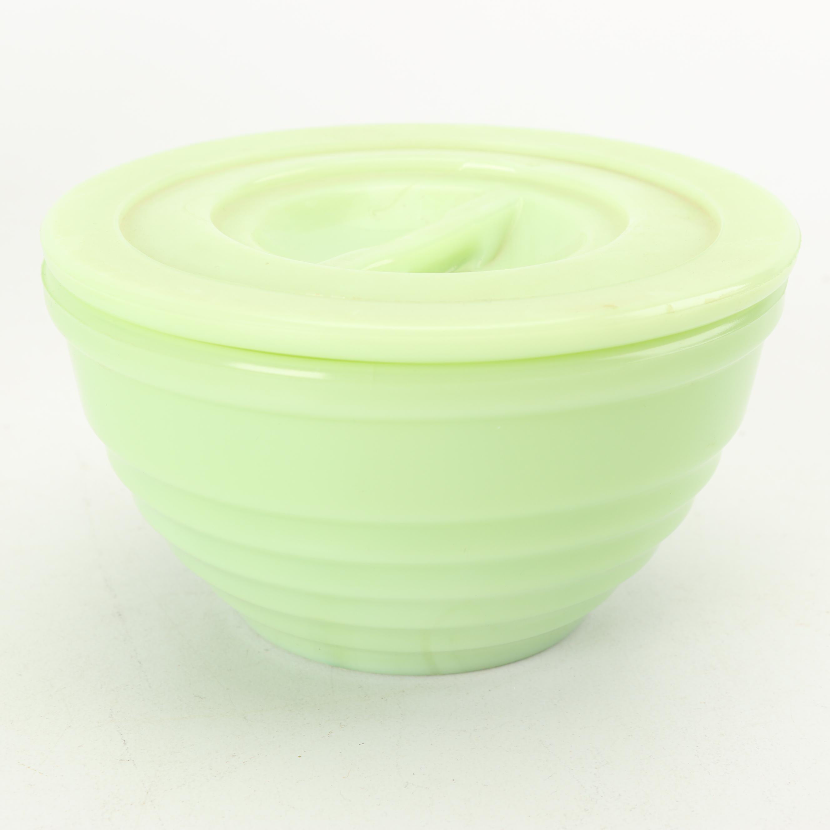 Jadeite Drip Jars Including McKee, Mid-Century