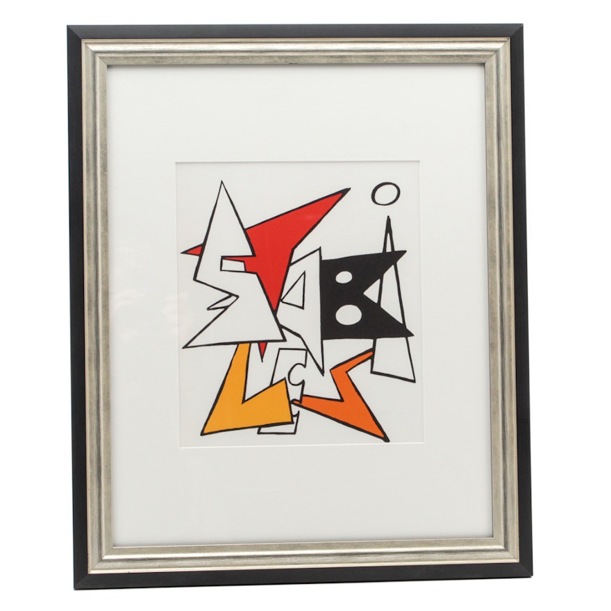 Alexander Calder Lithograph for "Derriere Le Miroir"