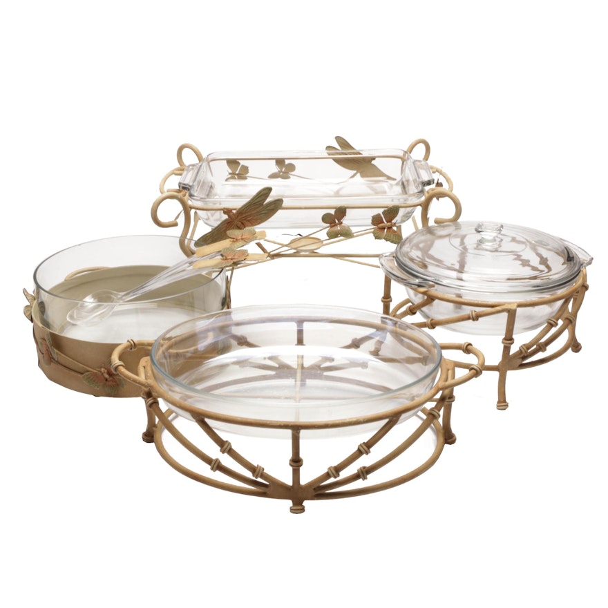 Five Piece Buffet Serving Set with Plastic Serving Spoons