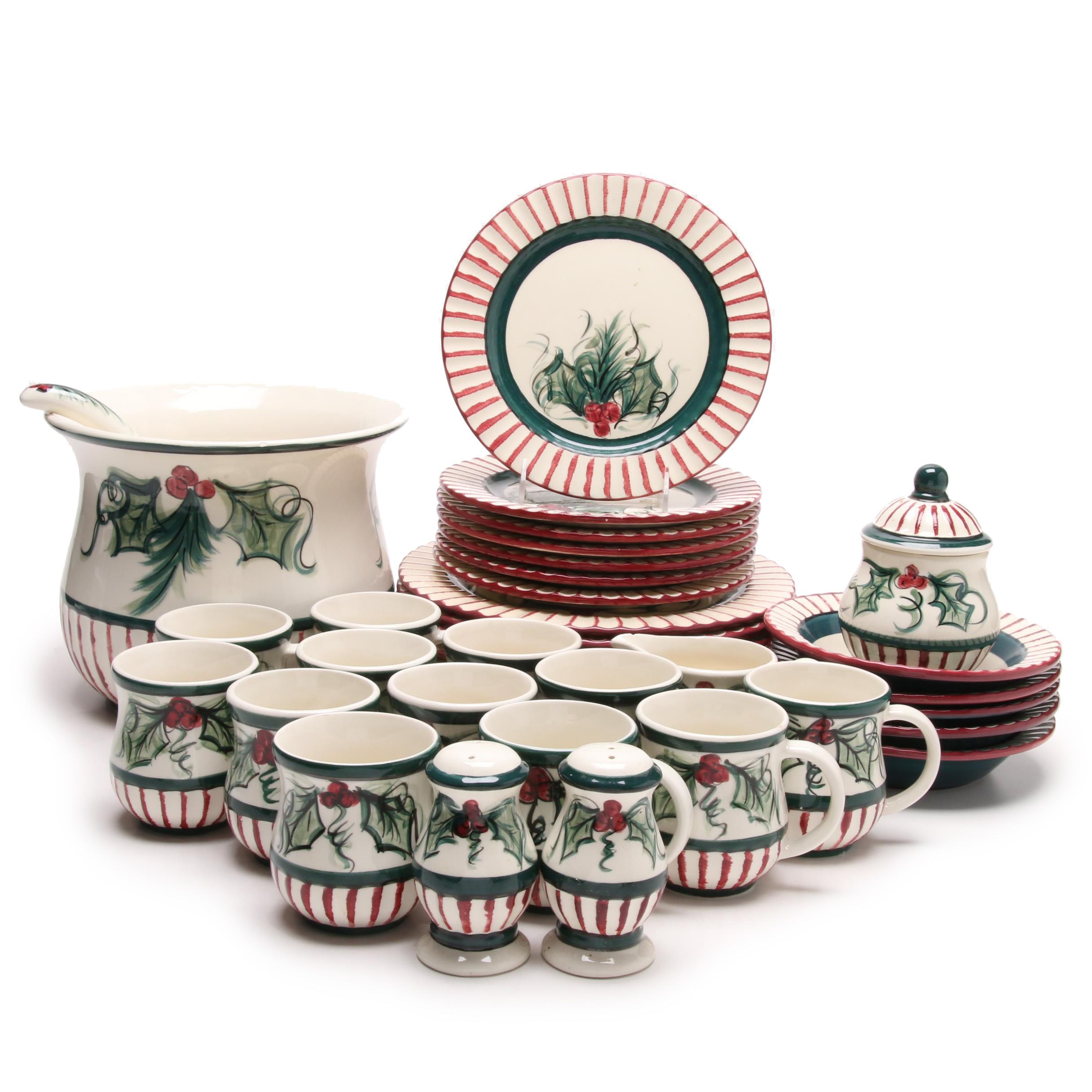 Gail Pittman "Hollylujah" Christmas Dinnerware
