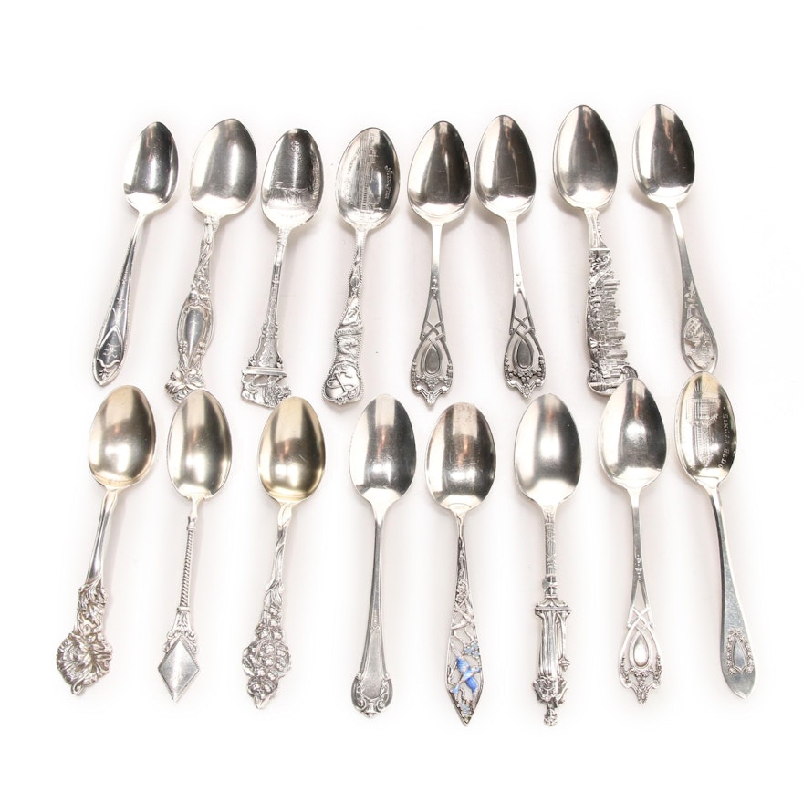 Sixteen Sterling Silver Spoons