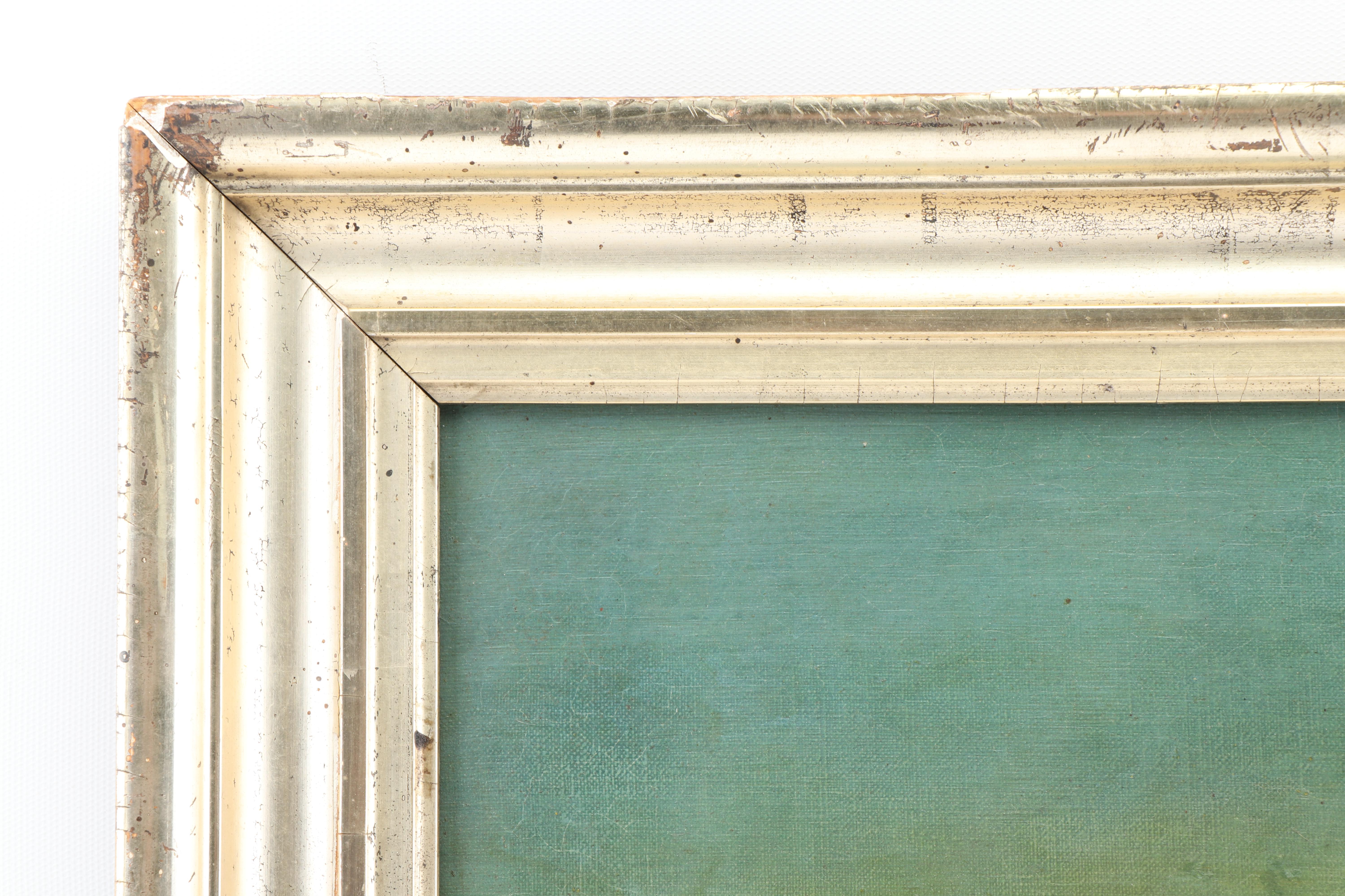 1885 Farm Landscape Oil Painting