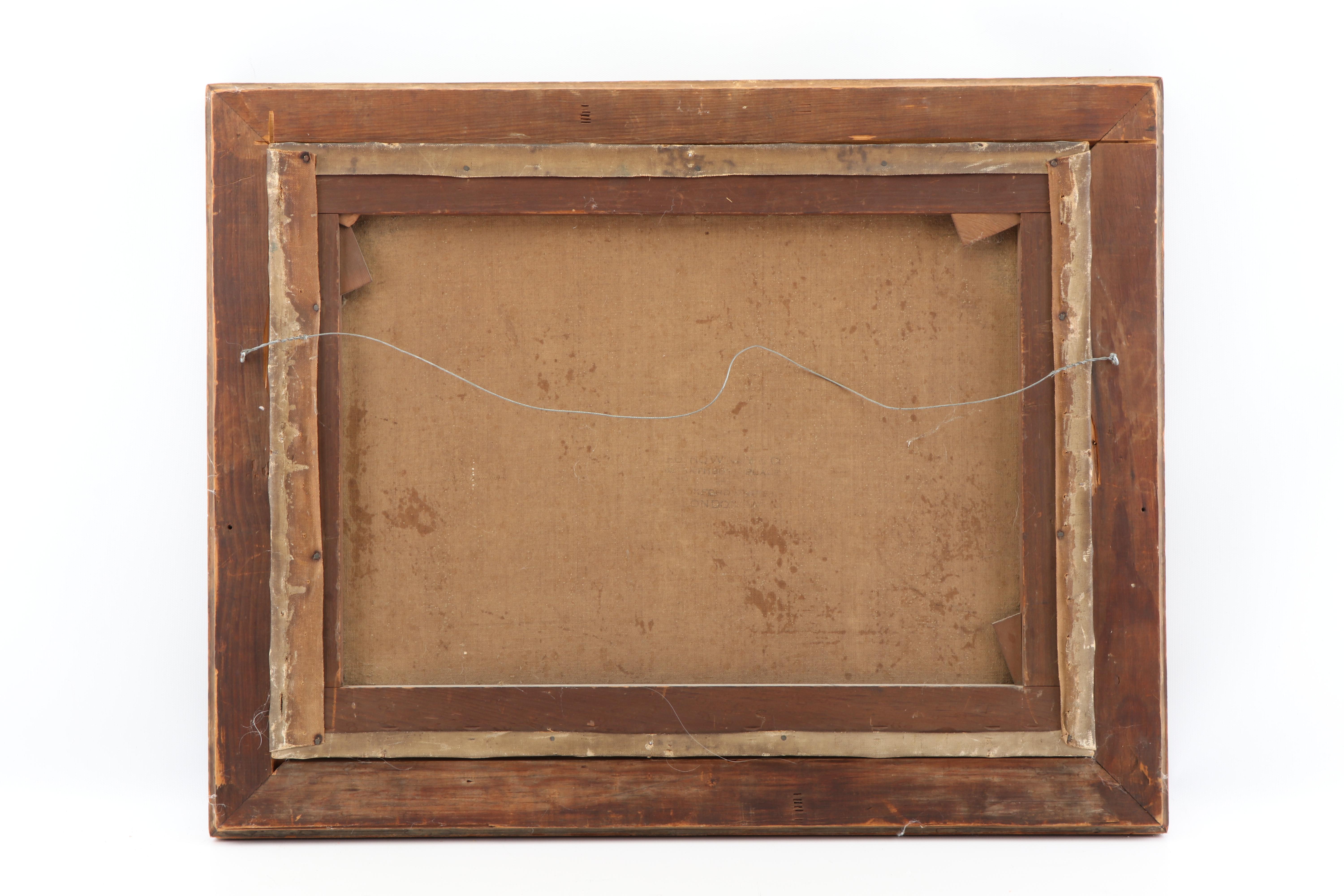 1885 Farm Landscape Oil Painting