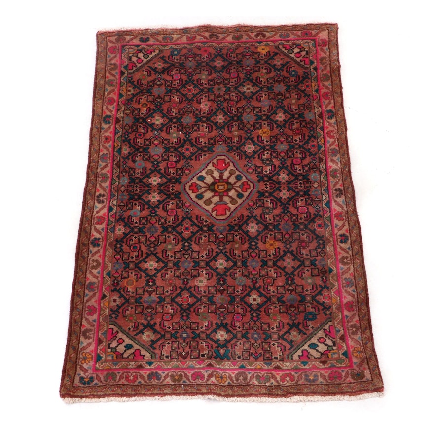 Hand-Knotted Persian Malayer Rug