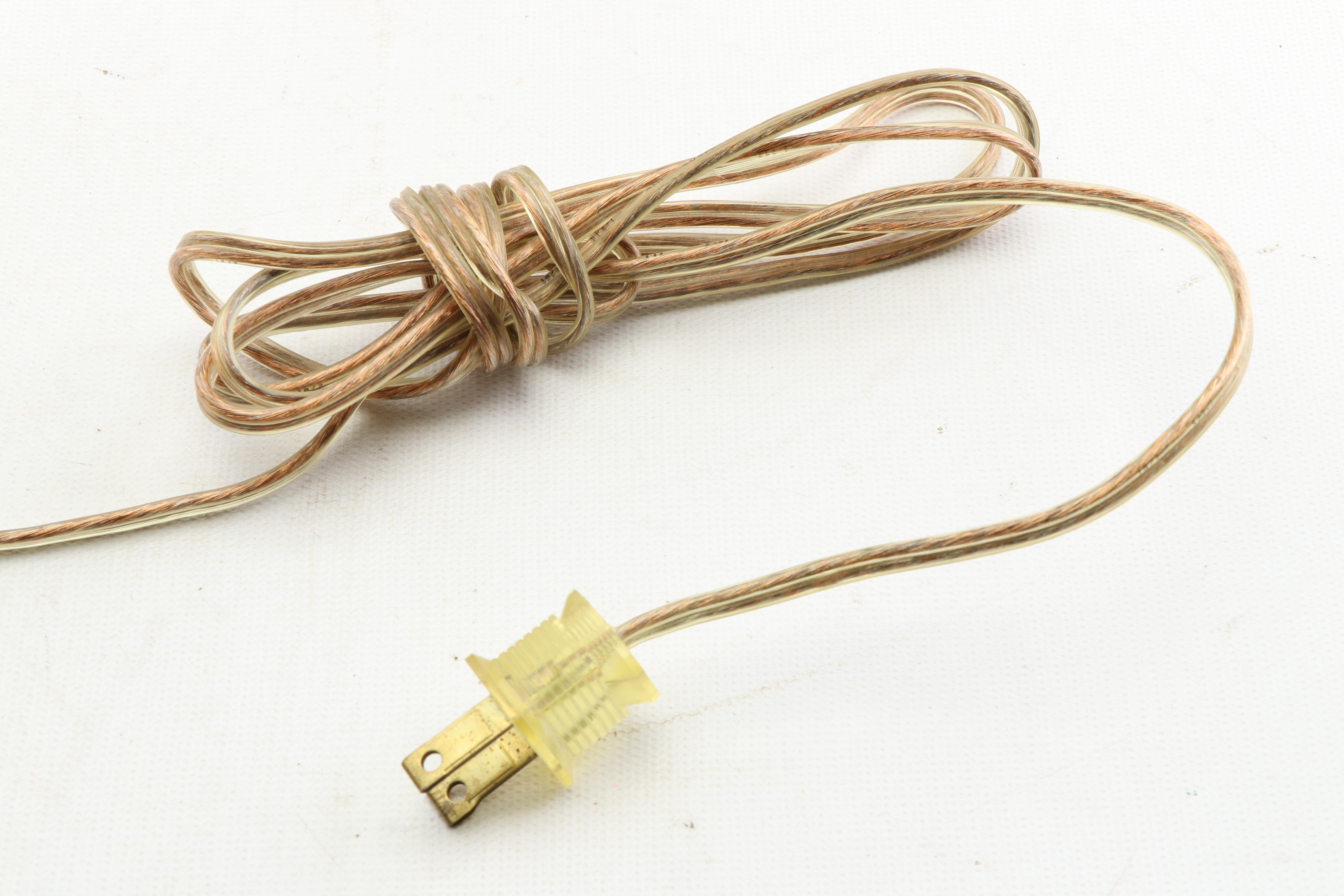 Ethan Allen Plated Brass Table Lamps with Feather Plume Accents, 20th Century