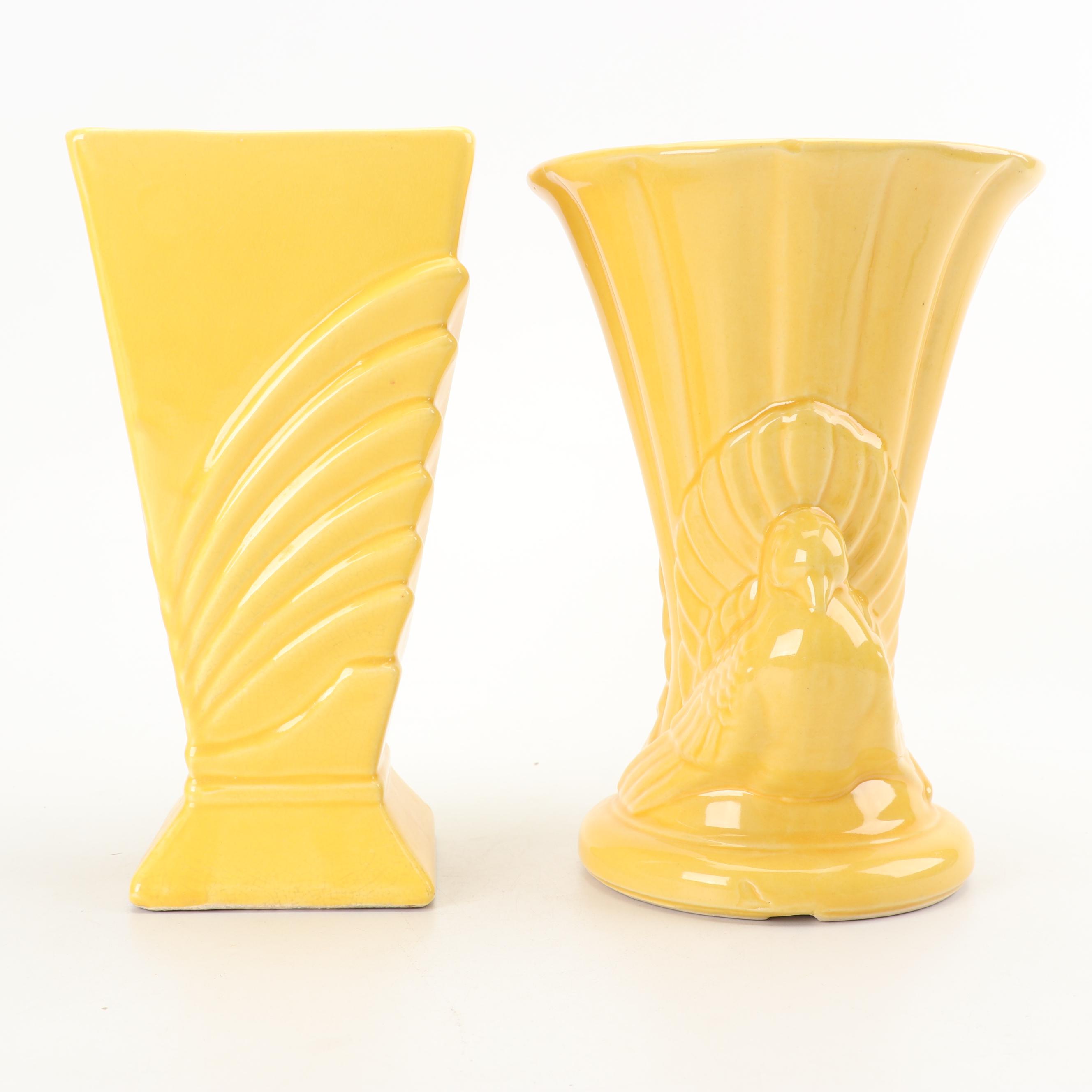 McCoy and Shawnee Vases, circa 1940