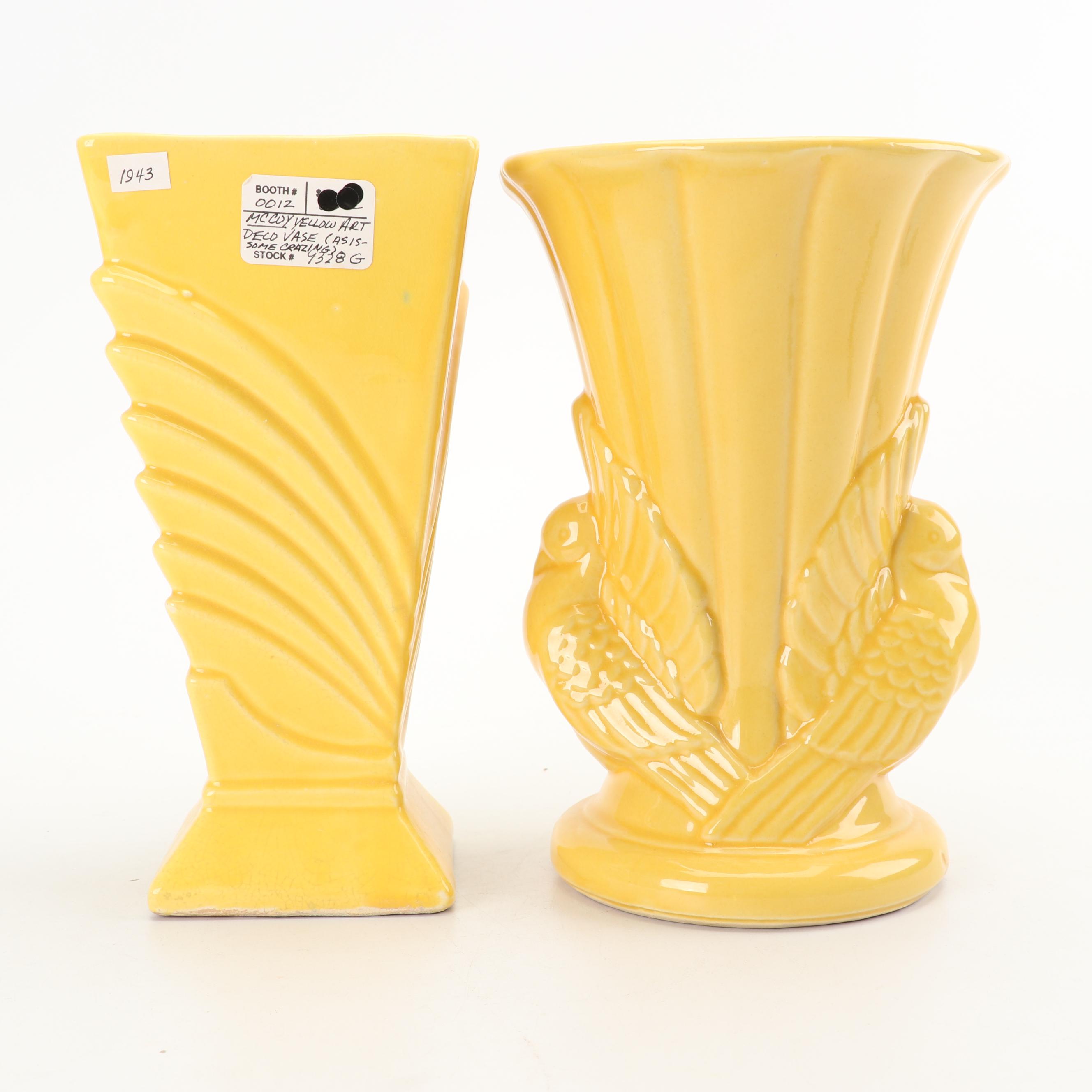 McCoy and Shawnee Vases, circa 1940