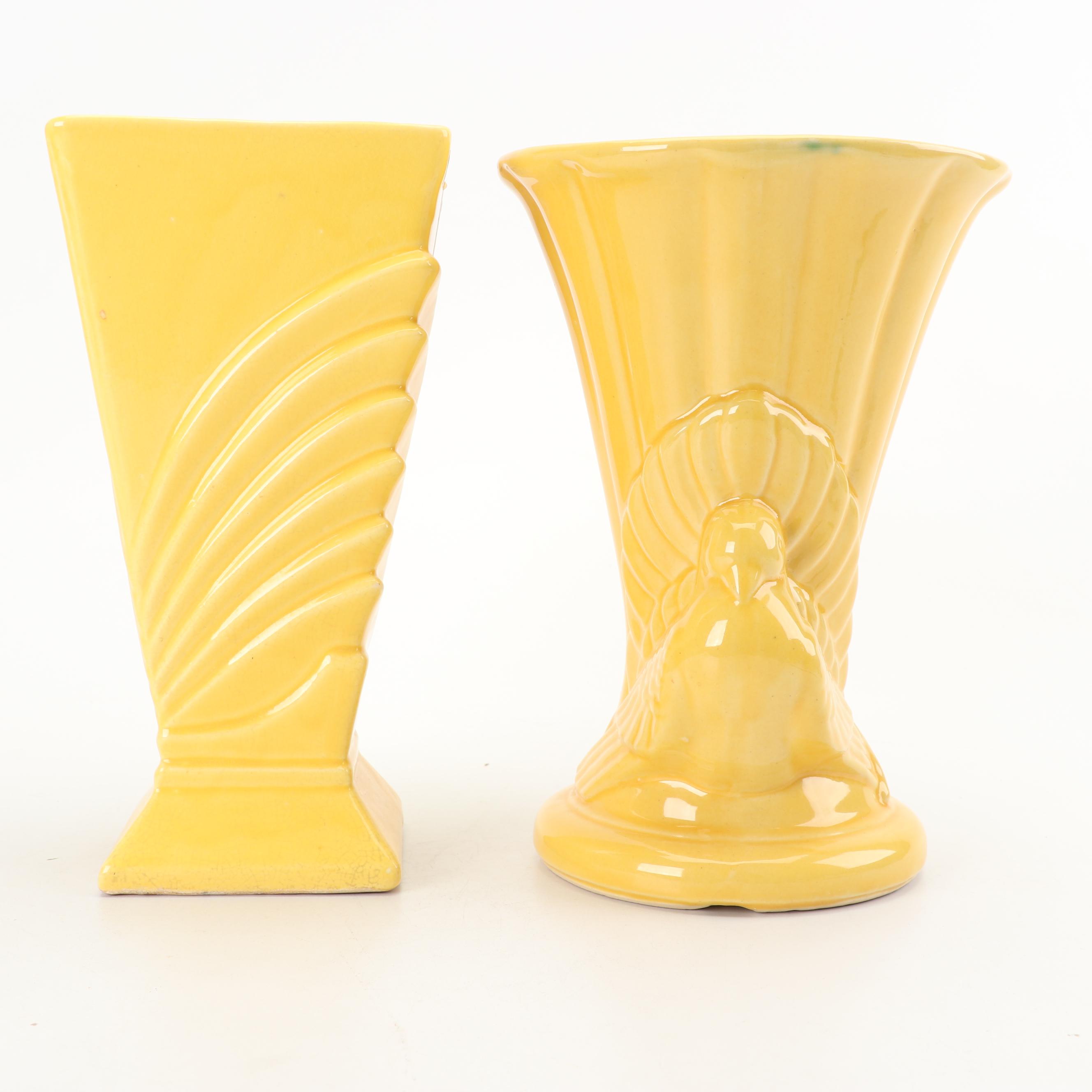 McCoy and Shawnee Vases, circa 1940