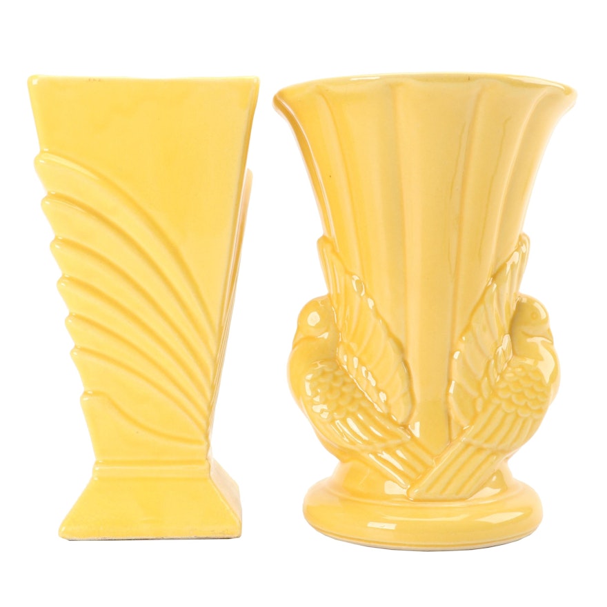 McCoy and Shawnee Vases, circa 1940