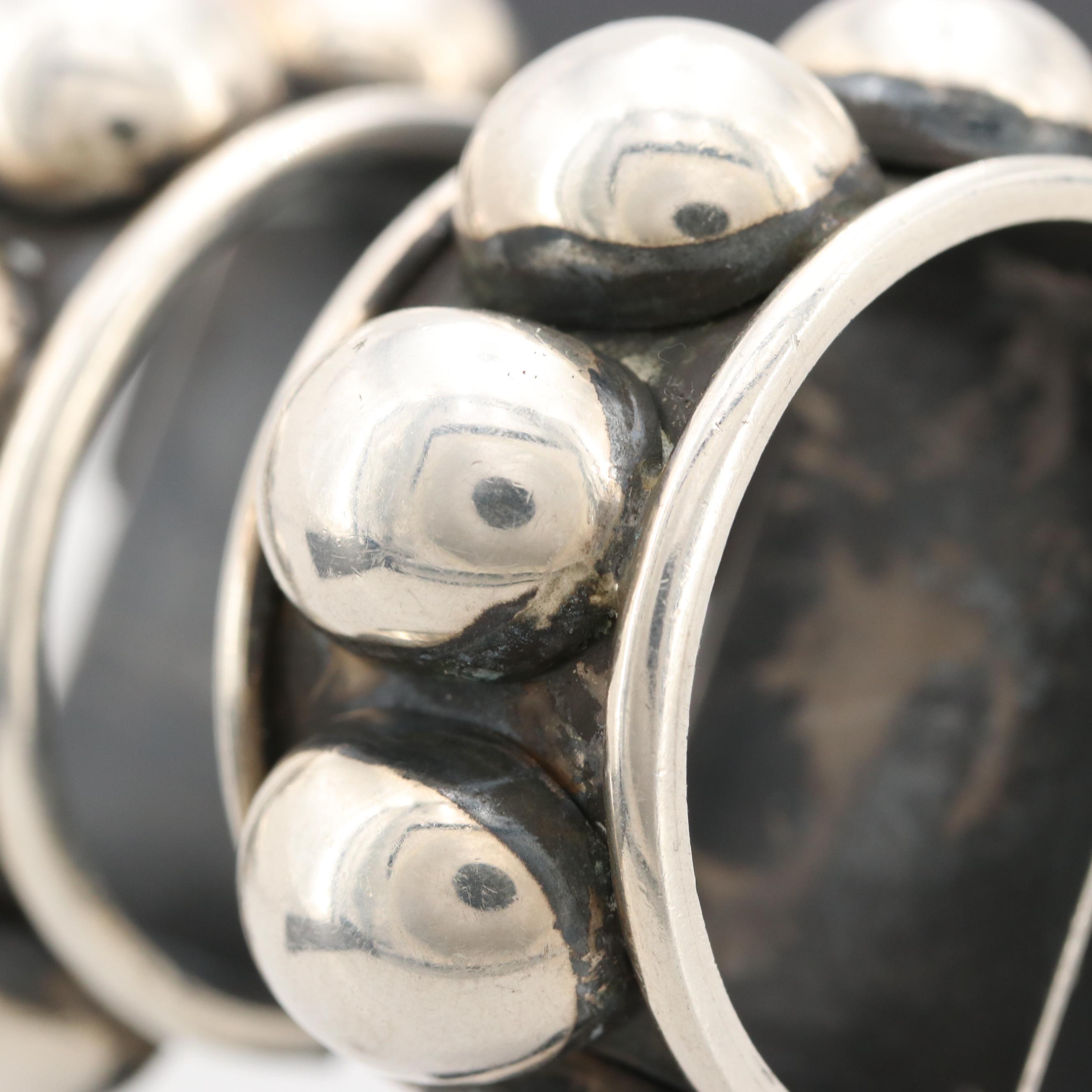 Mexican Brenda Schoenfeld Sterling Silver "Rafael" Earrings