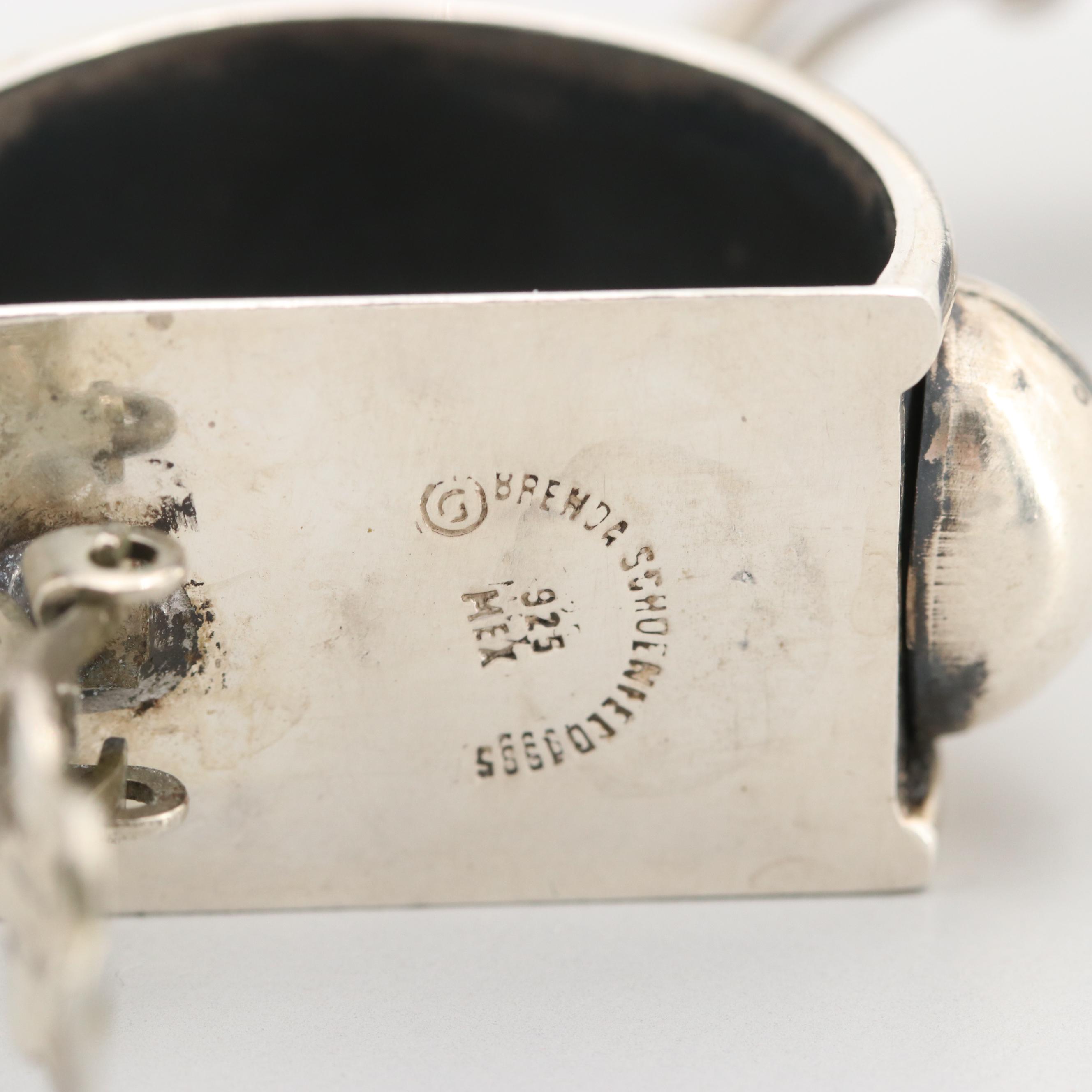 Mexican Brenda Schoenfeld Sterling Silver "Rafael" Earrings