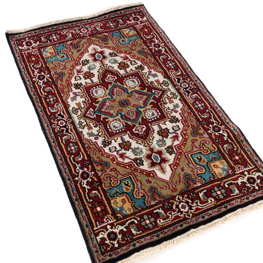 3' x 5.1' Hand-Knotted Indo-Persian Heriz Rug