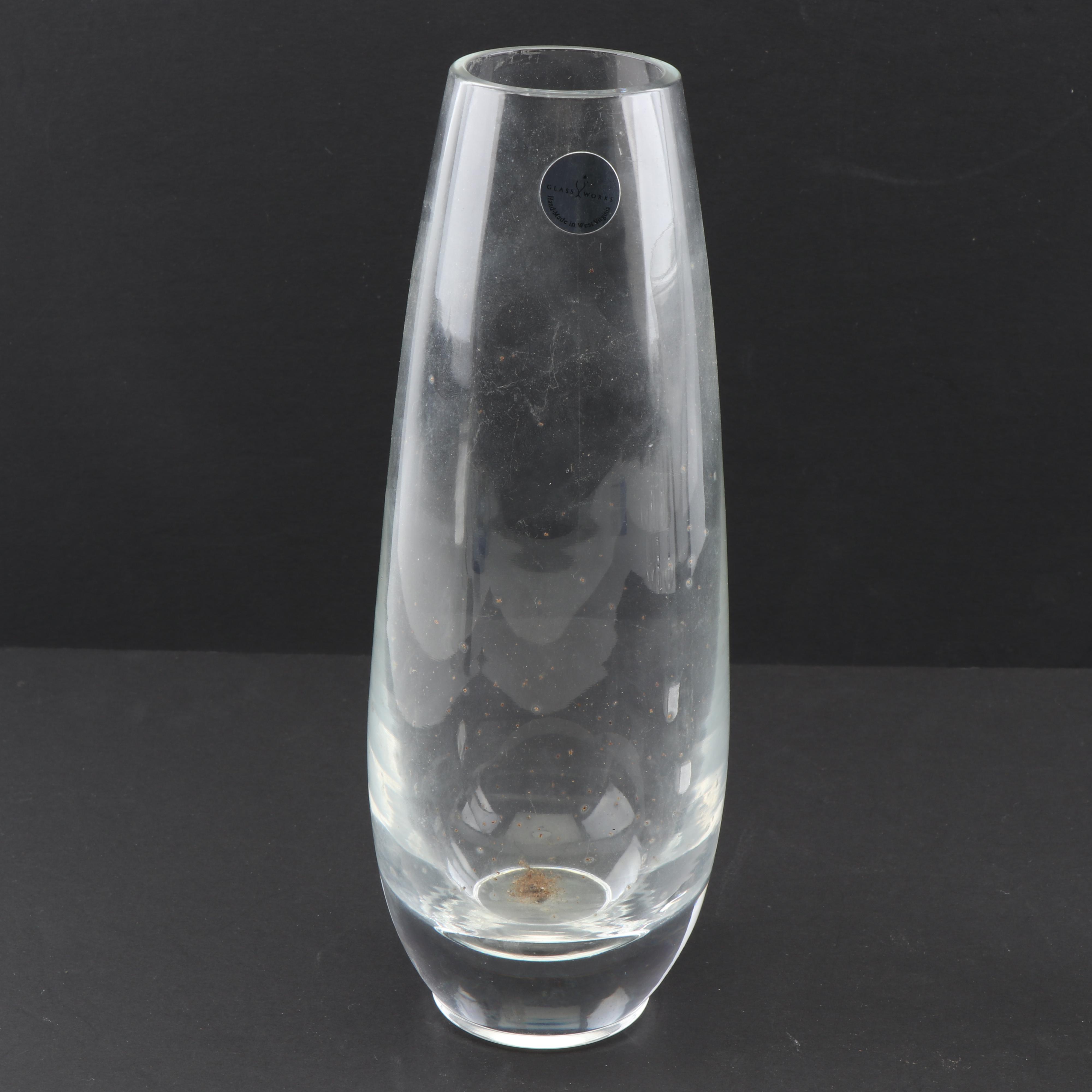 Glassworks Flower Vases with Crystal Barware, Atomizer, and Ring Holder