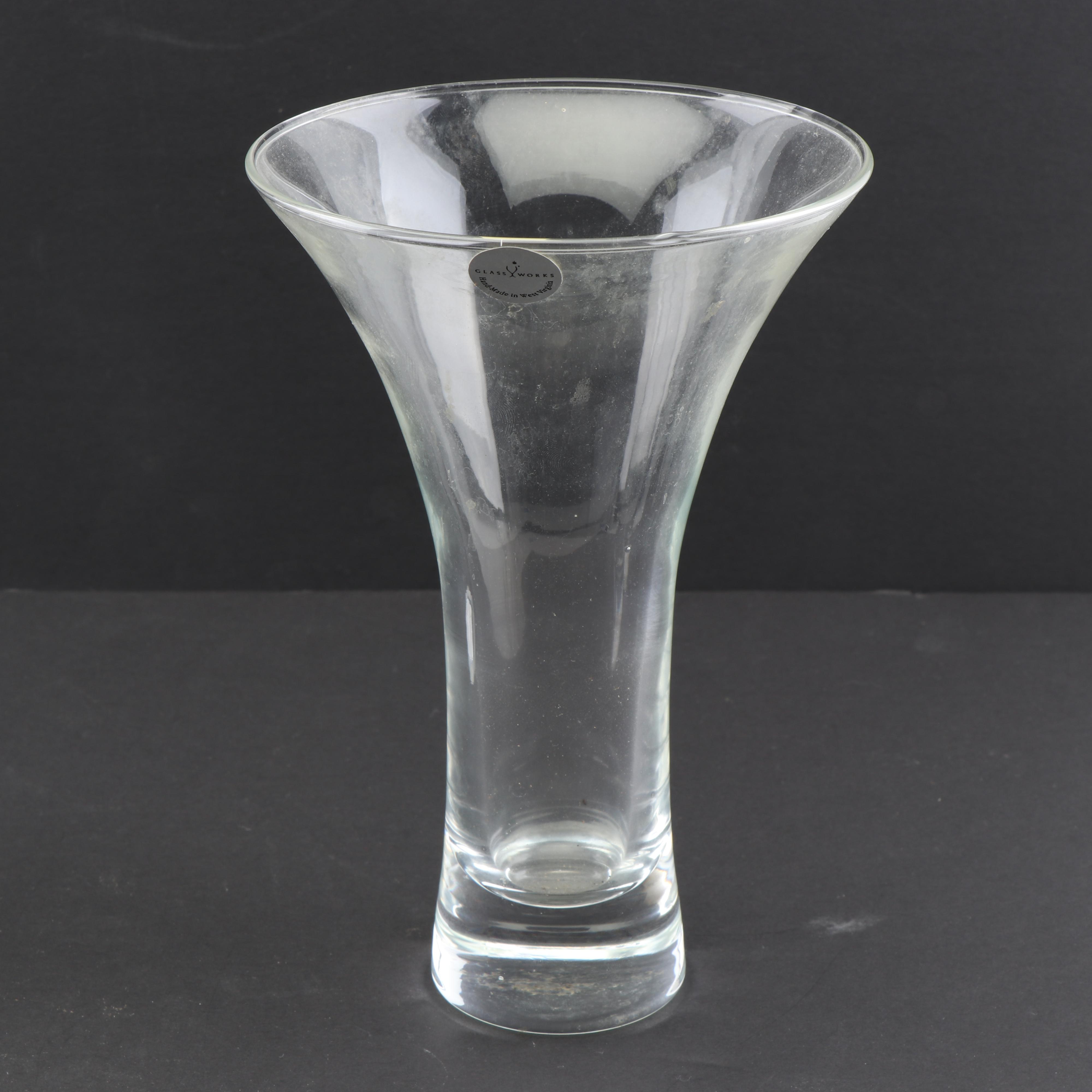 Glassworks Flower Vases with Crystal Barware, Atomizer, and Ring Holder