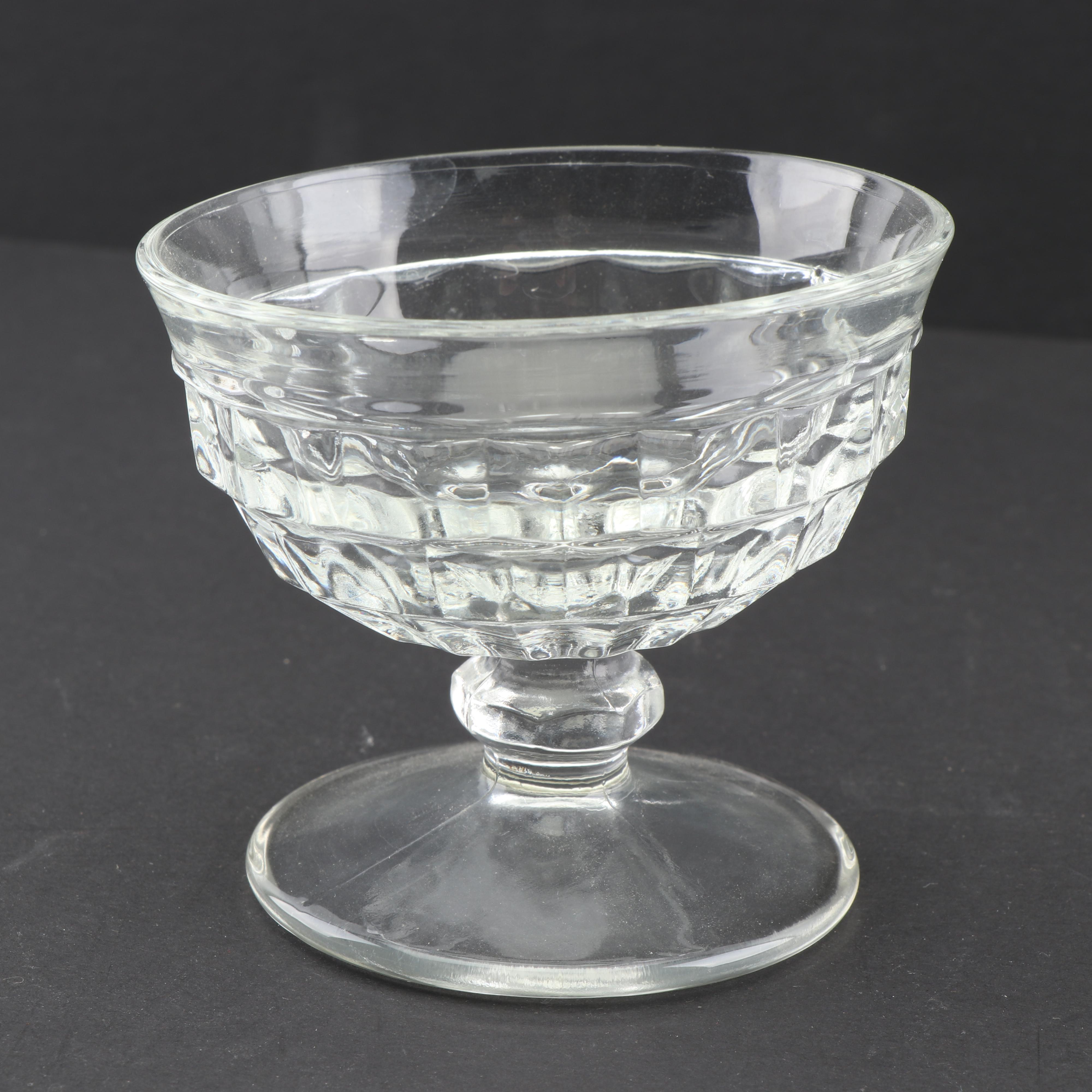 Vintage Fostoria Style Pressed Glass Sherbets