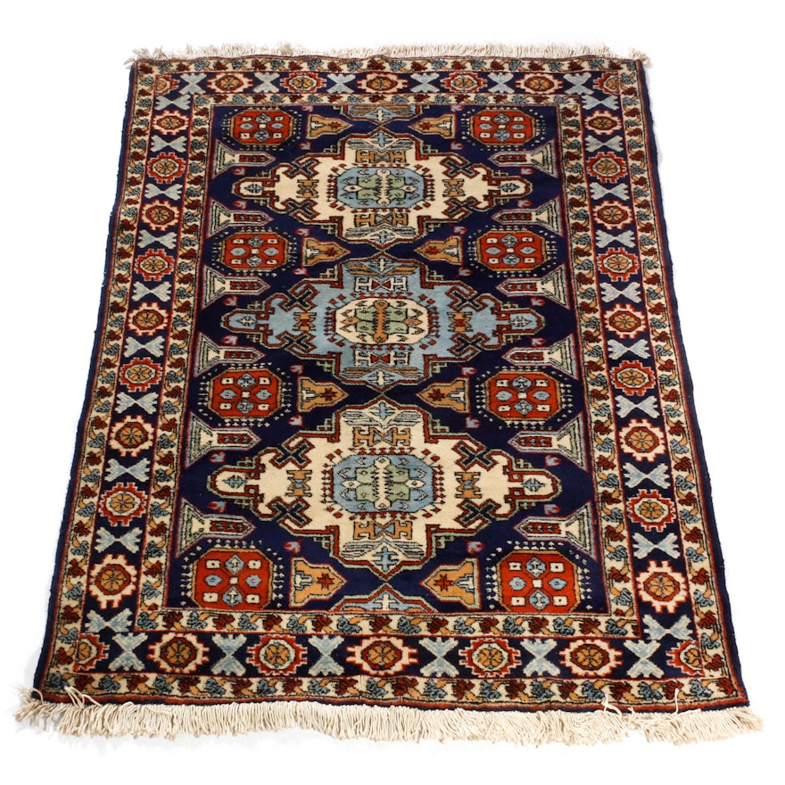 4.5' x 6.1' Hand-Knotted Ardabil Rug