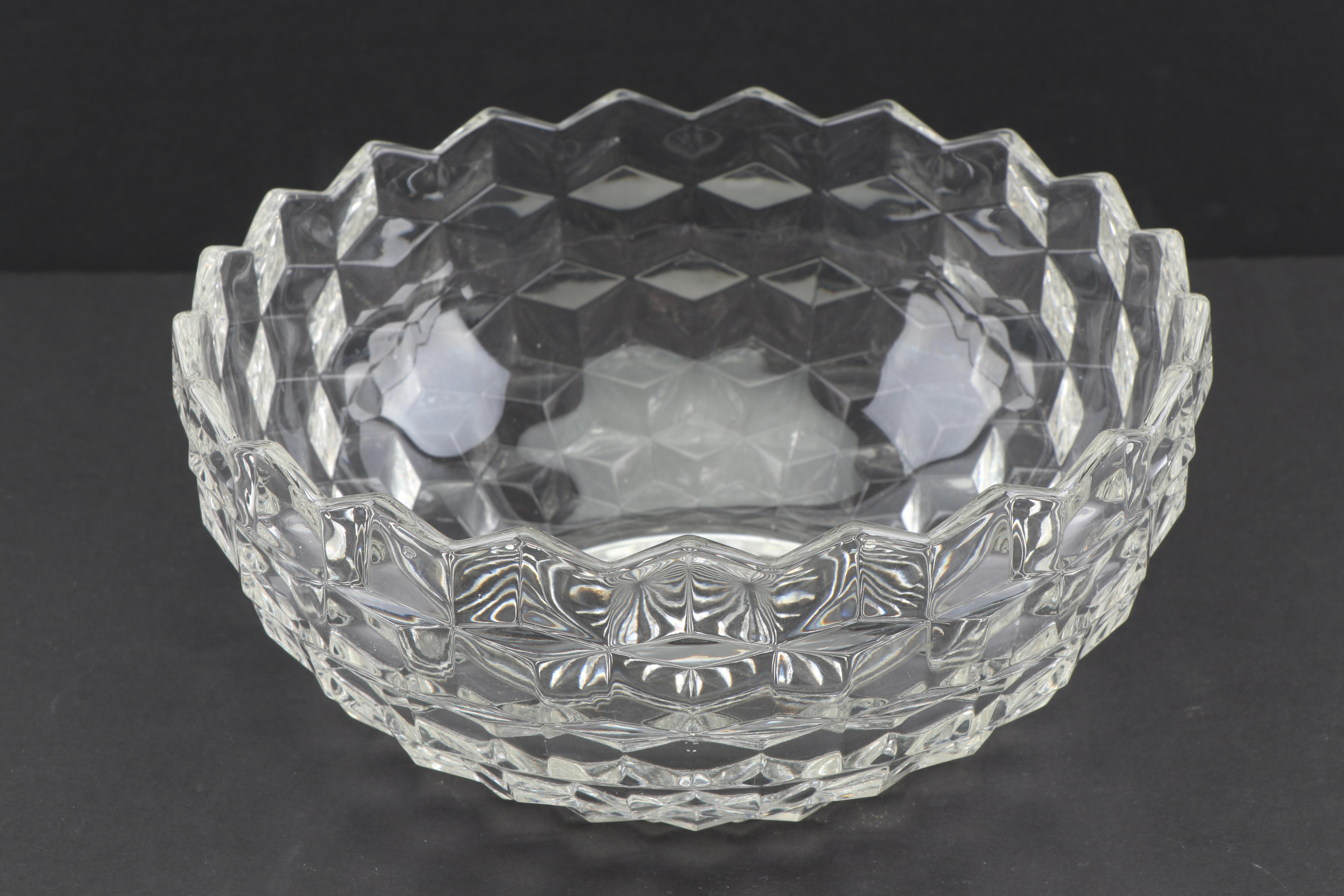Fostoria "American Clear" Glass Dessert Plates and Bowls