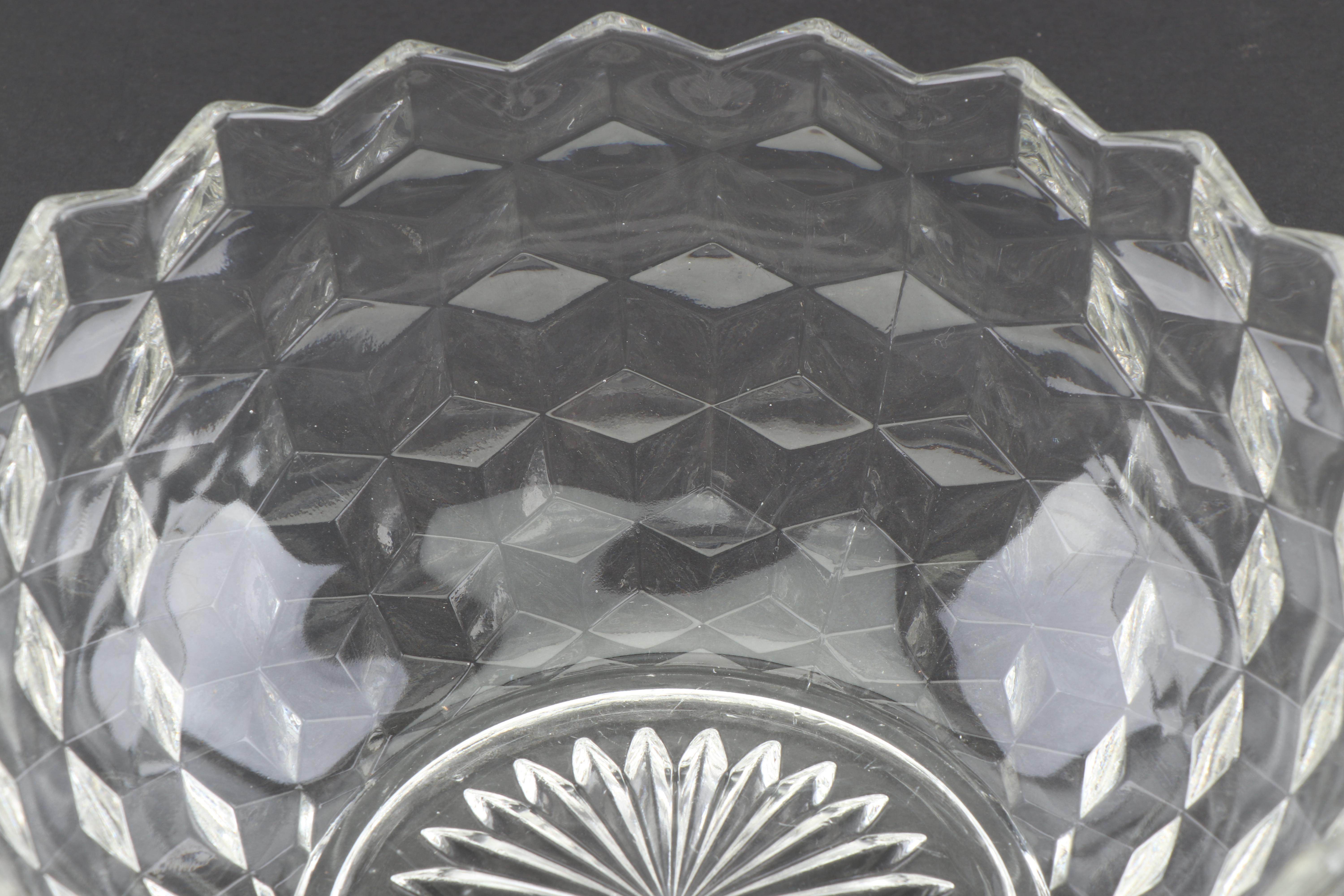 Fostoria "American Clear" Glass Dessert Plates and Bowls