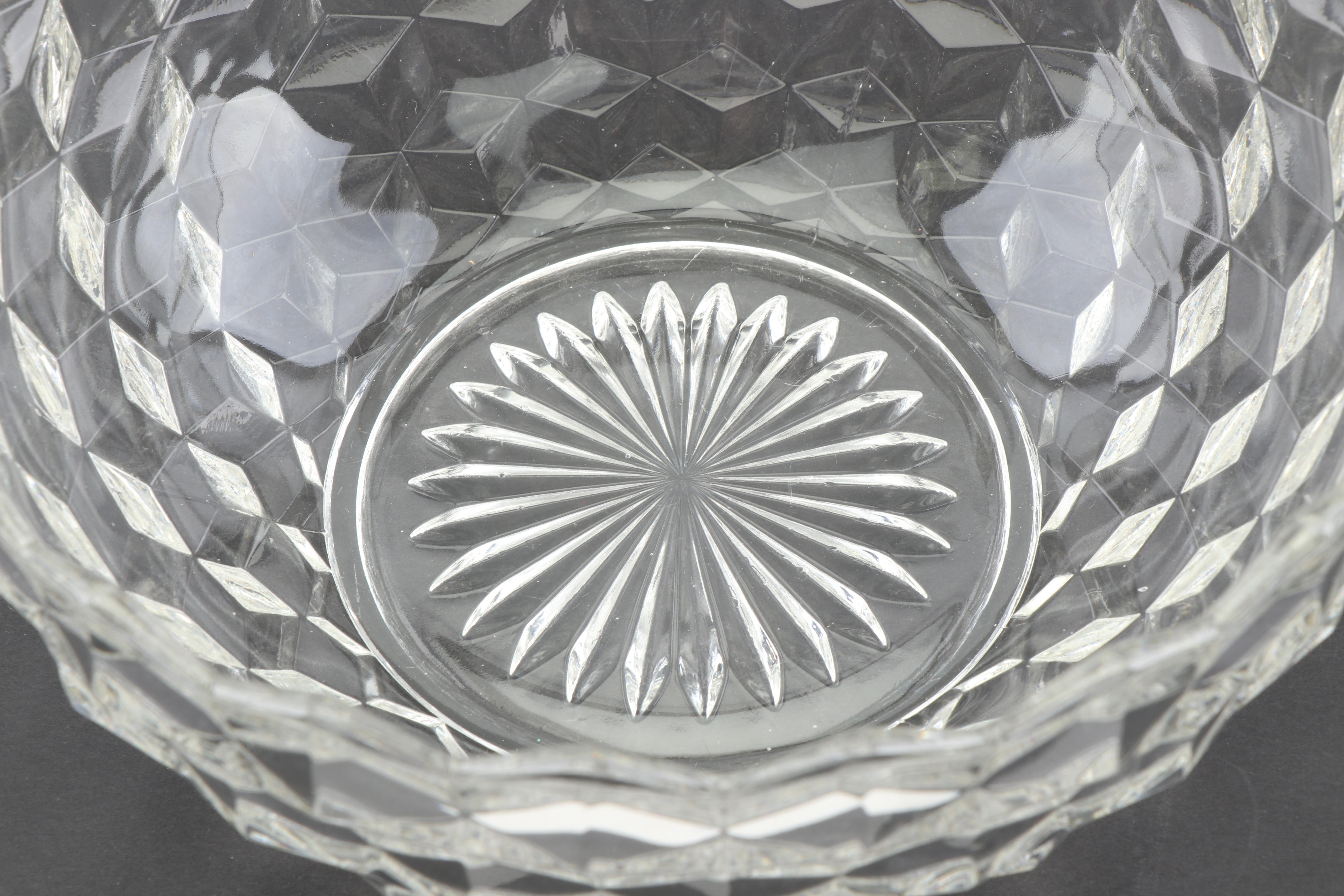 Fostoria "American Clear" Glass Dessert Plates and Bowls