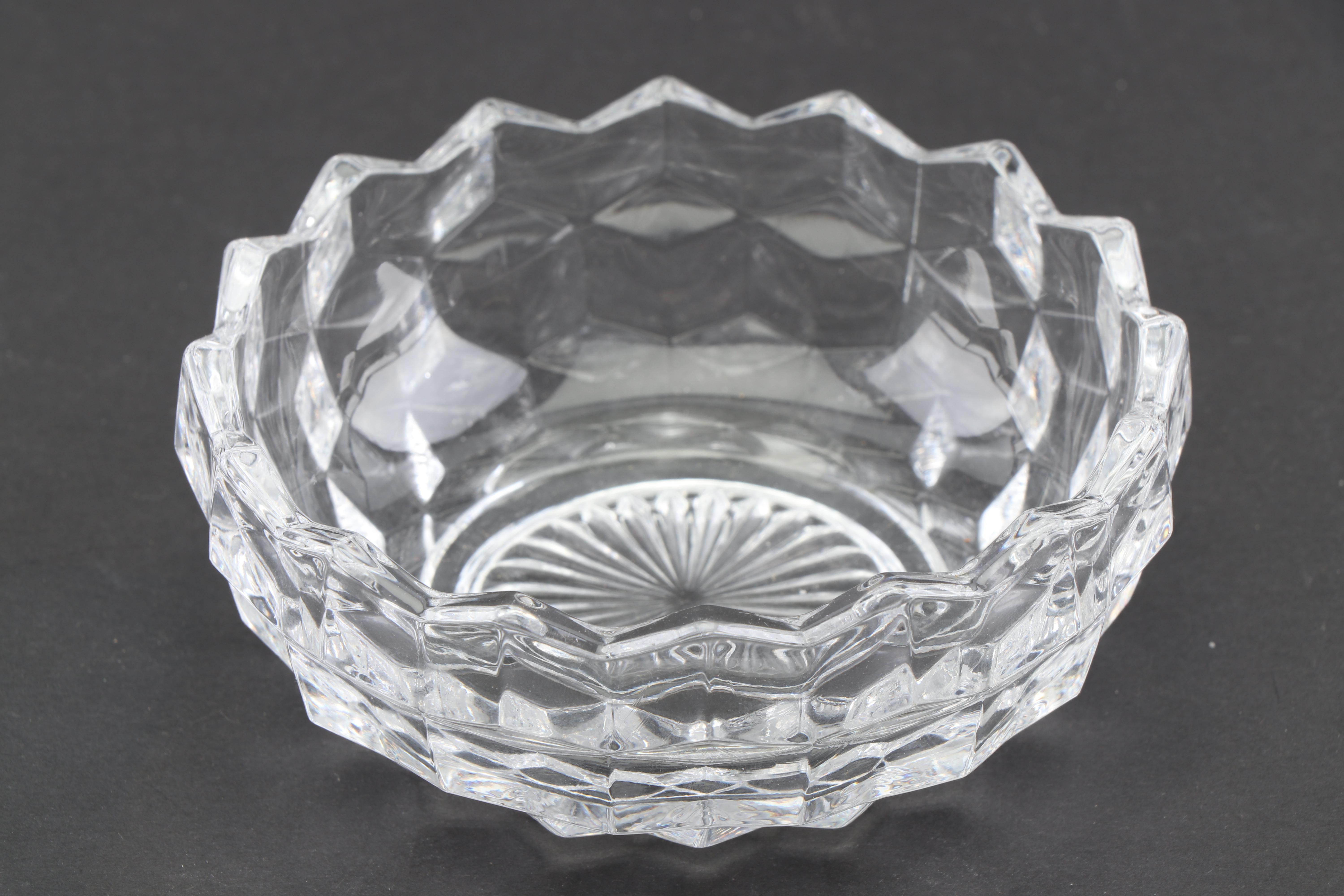 Fostoria "American Clear" Glass Dessert Plates and Bowls