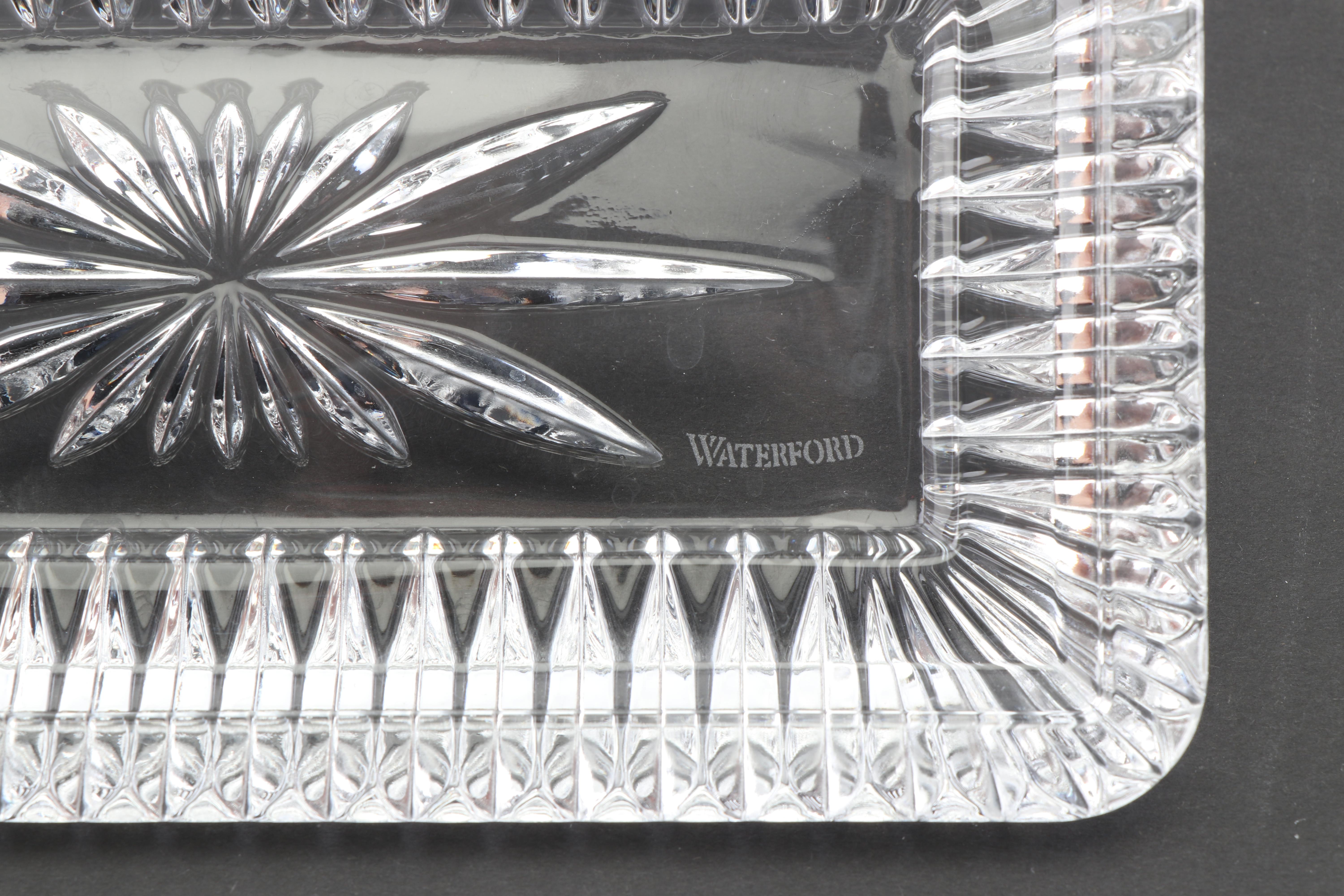 Waterford Crystal "Lismore" Celery Dish, Relish Dish, and Other Tableware