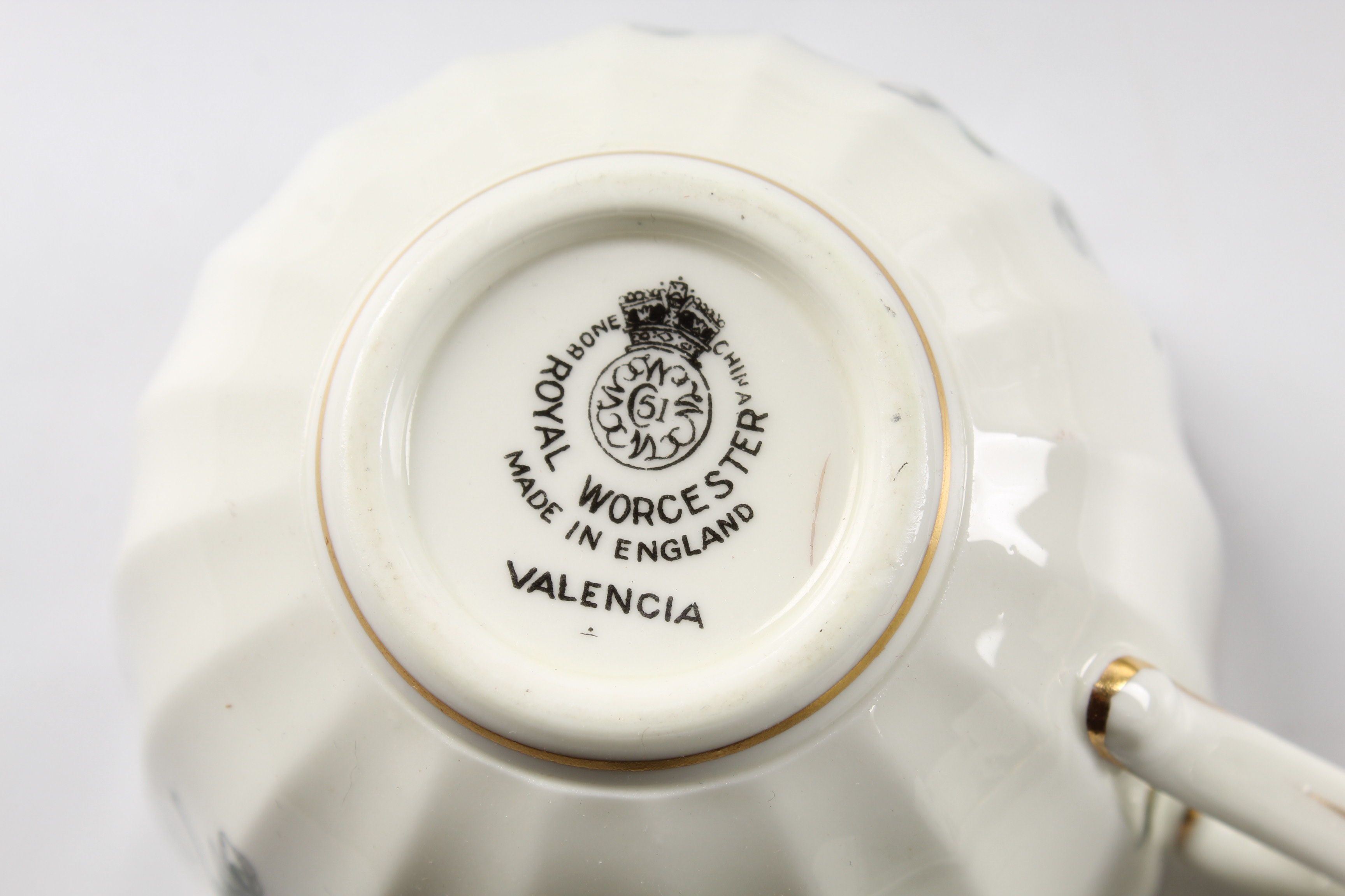 Royal Worcester "Valencia" Bone China Dinnerware, Mid-Century
