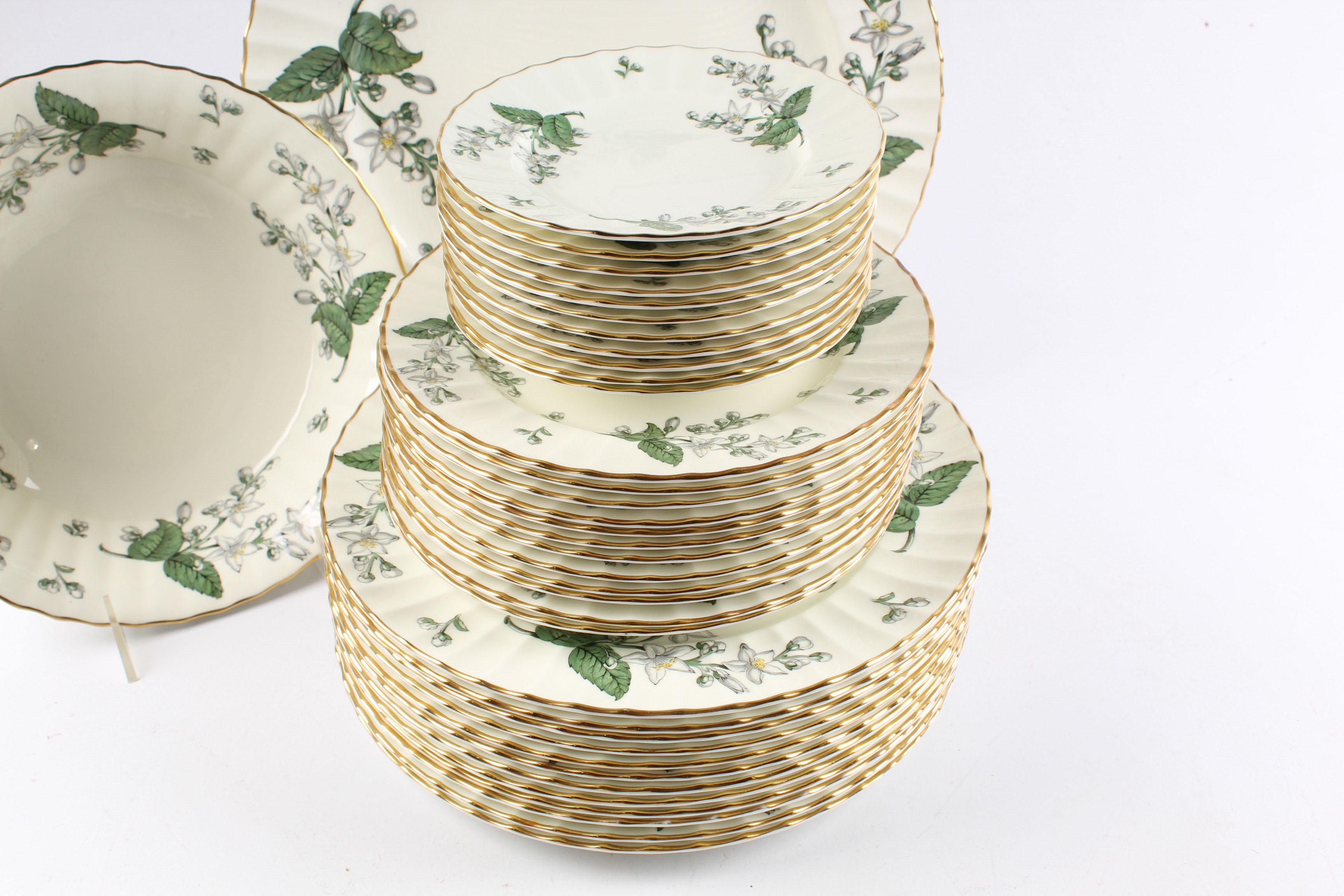 Royal Worcester "Valencia" Bone China Dinnerware, Mid-Century