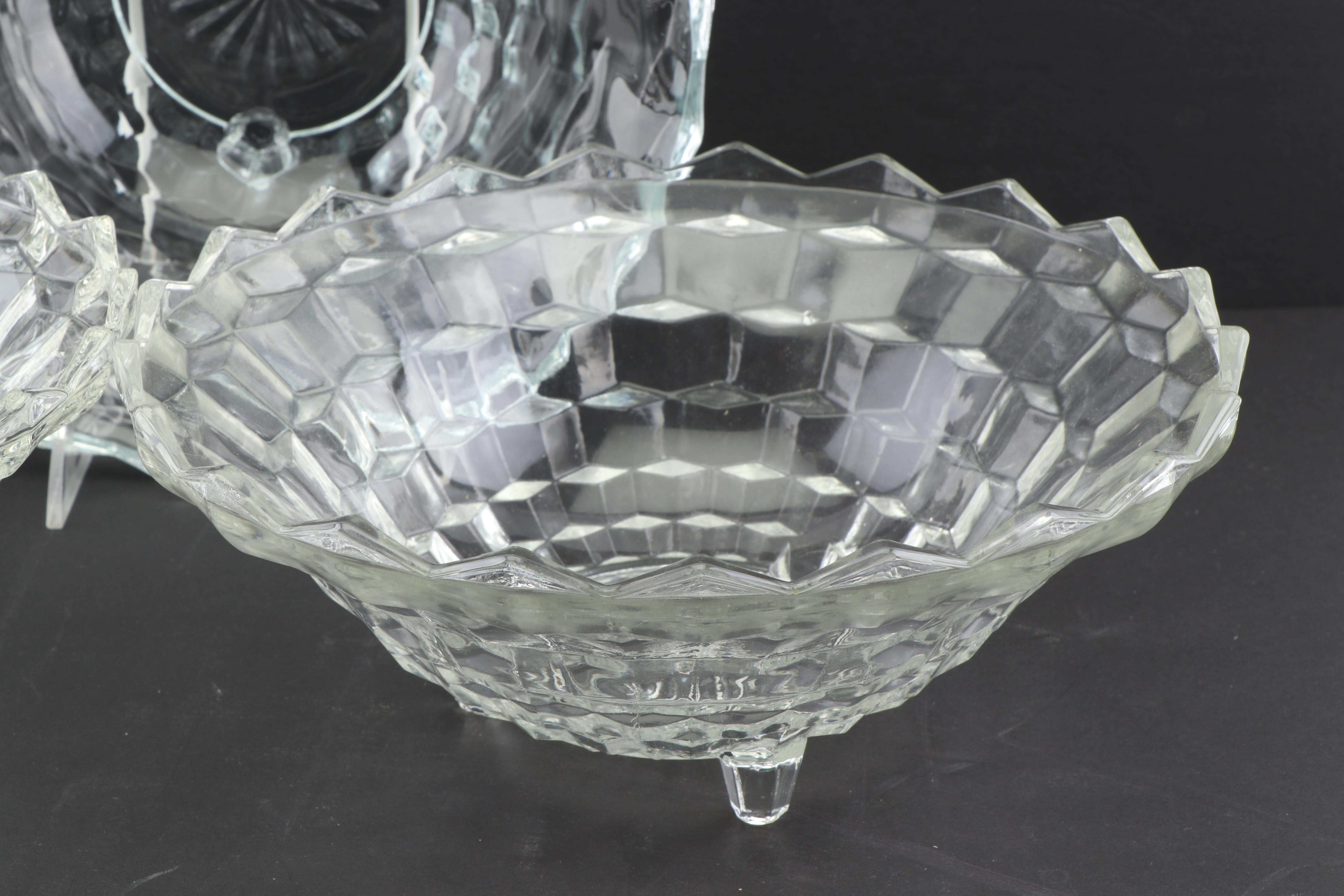 Fostoria "American Clear" Glass Serving Bowls