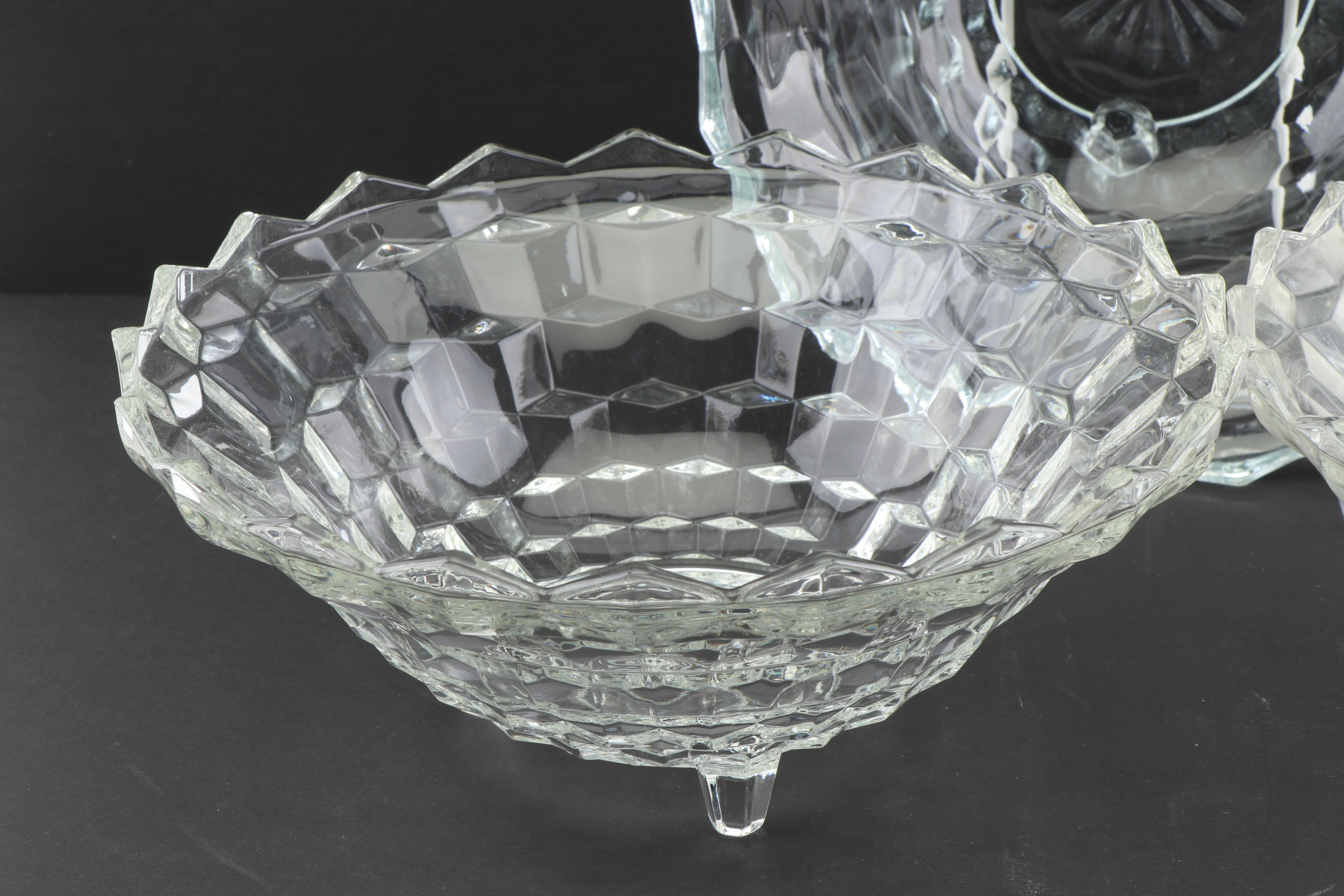 Fostoria "American Clear" Glass Serving Bowls