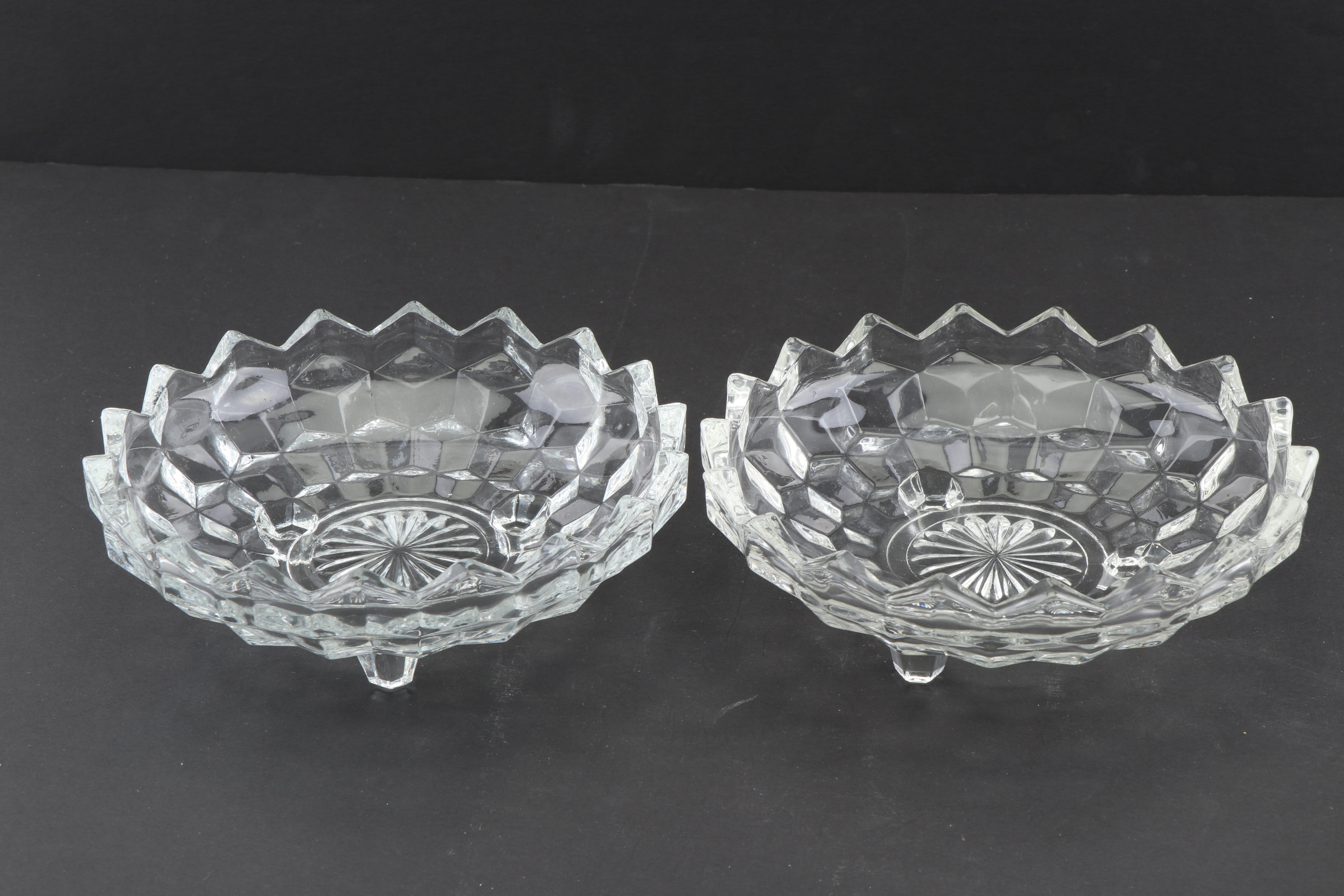 Fostoria "American Clear" Glass Serving Bowls
