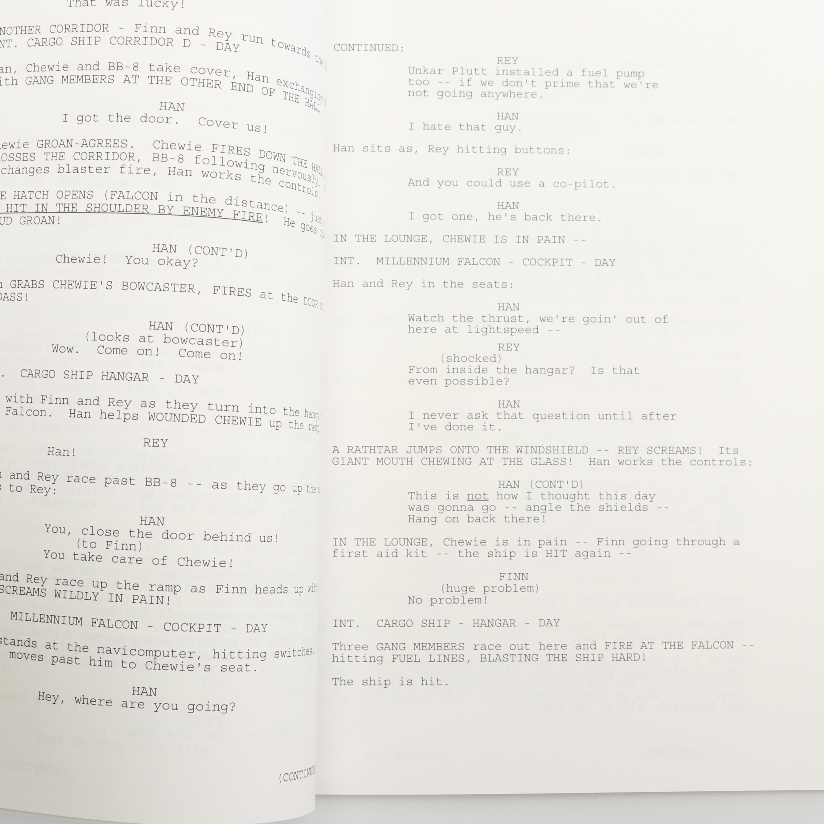 J.J. Abrams Autographed "Star Wars: The Force Awakens" Script - Beckett COA