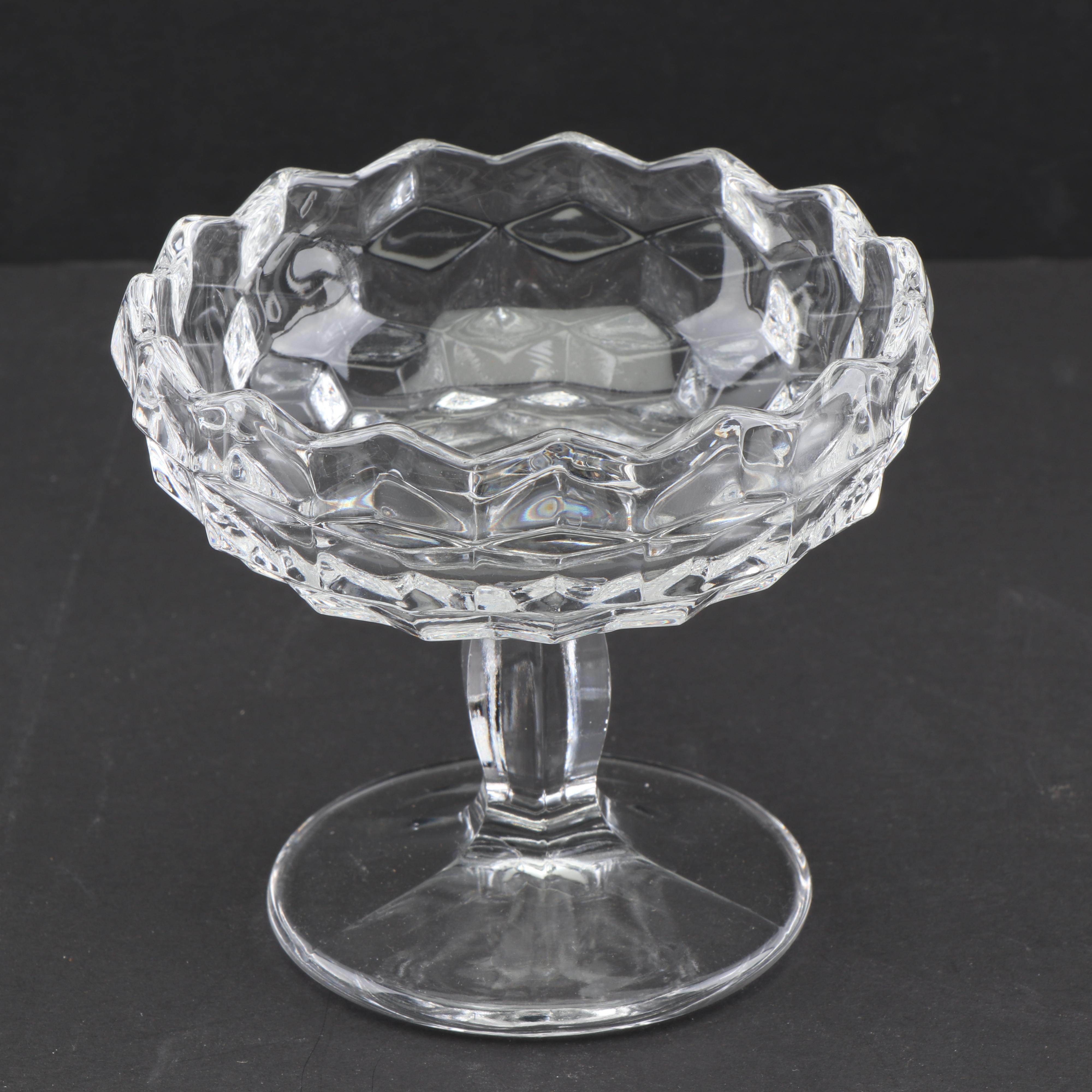 Fostoria "American Clear" Glass Serveware and Candlestick