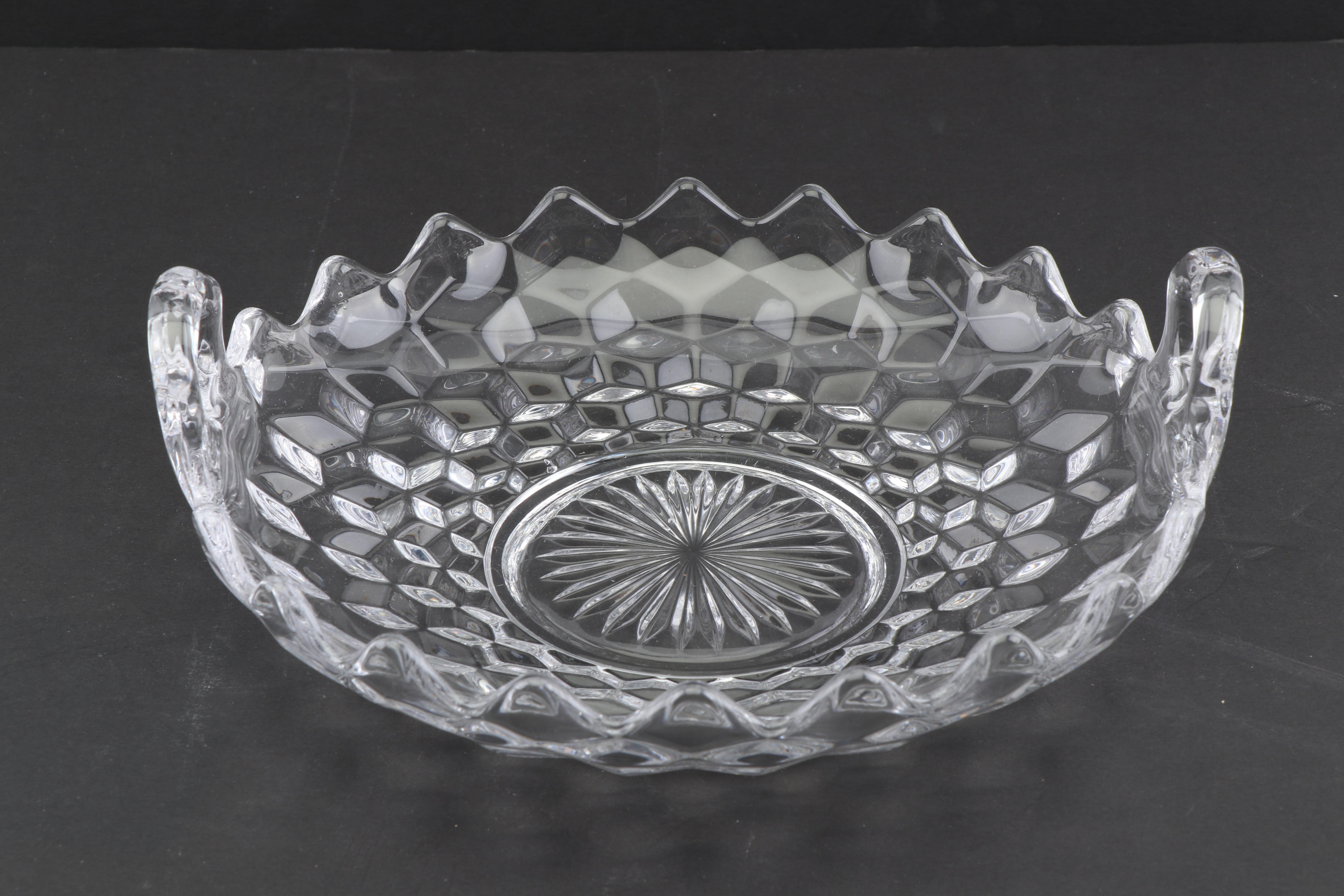 Fostoria "American Clear" Glass Serveware and Candlestick