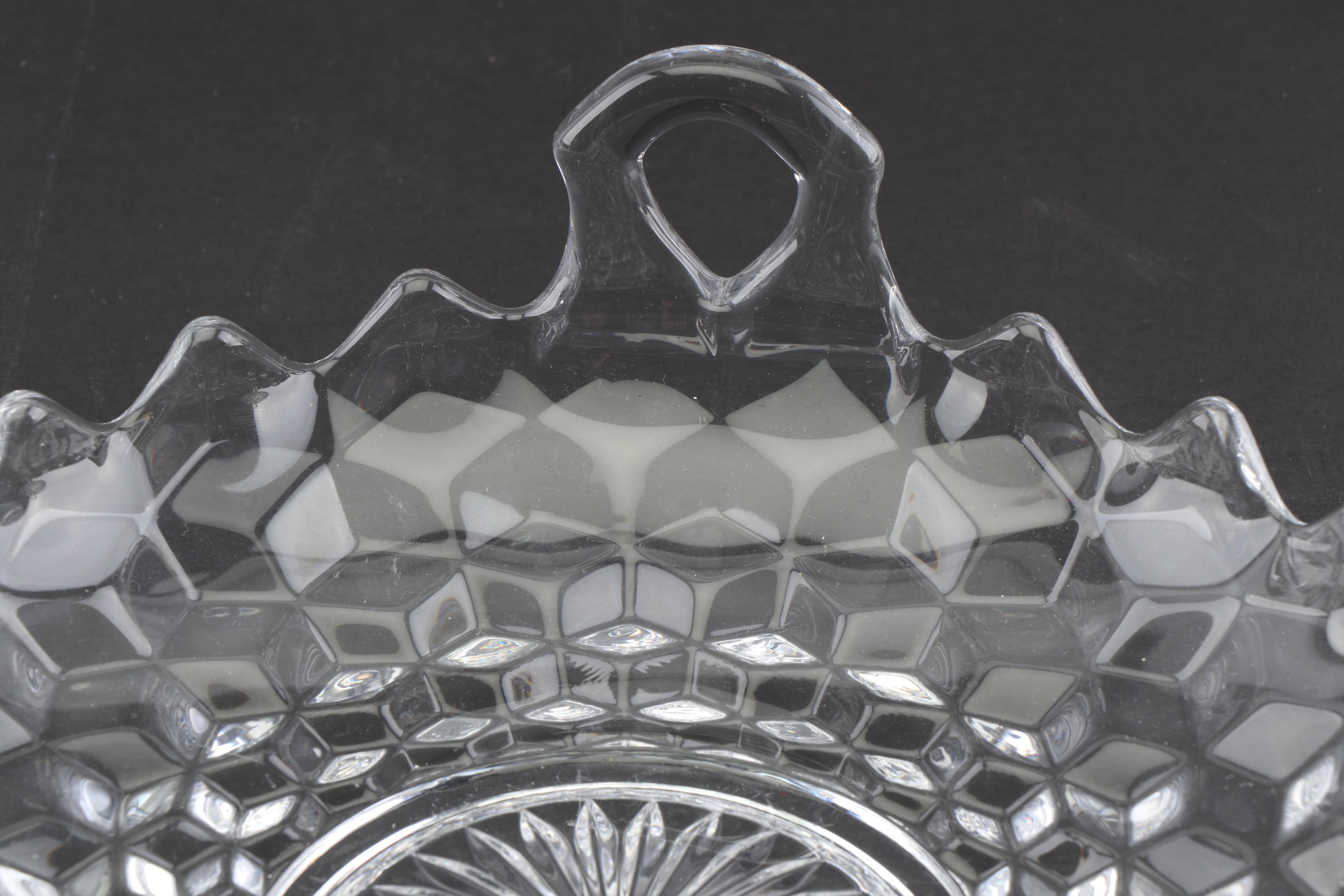 Fostoria "American Clear" Glass Serveware and Candlestick