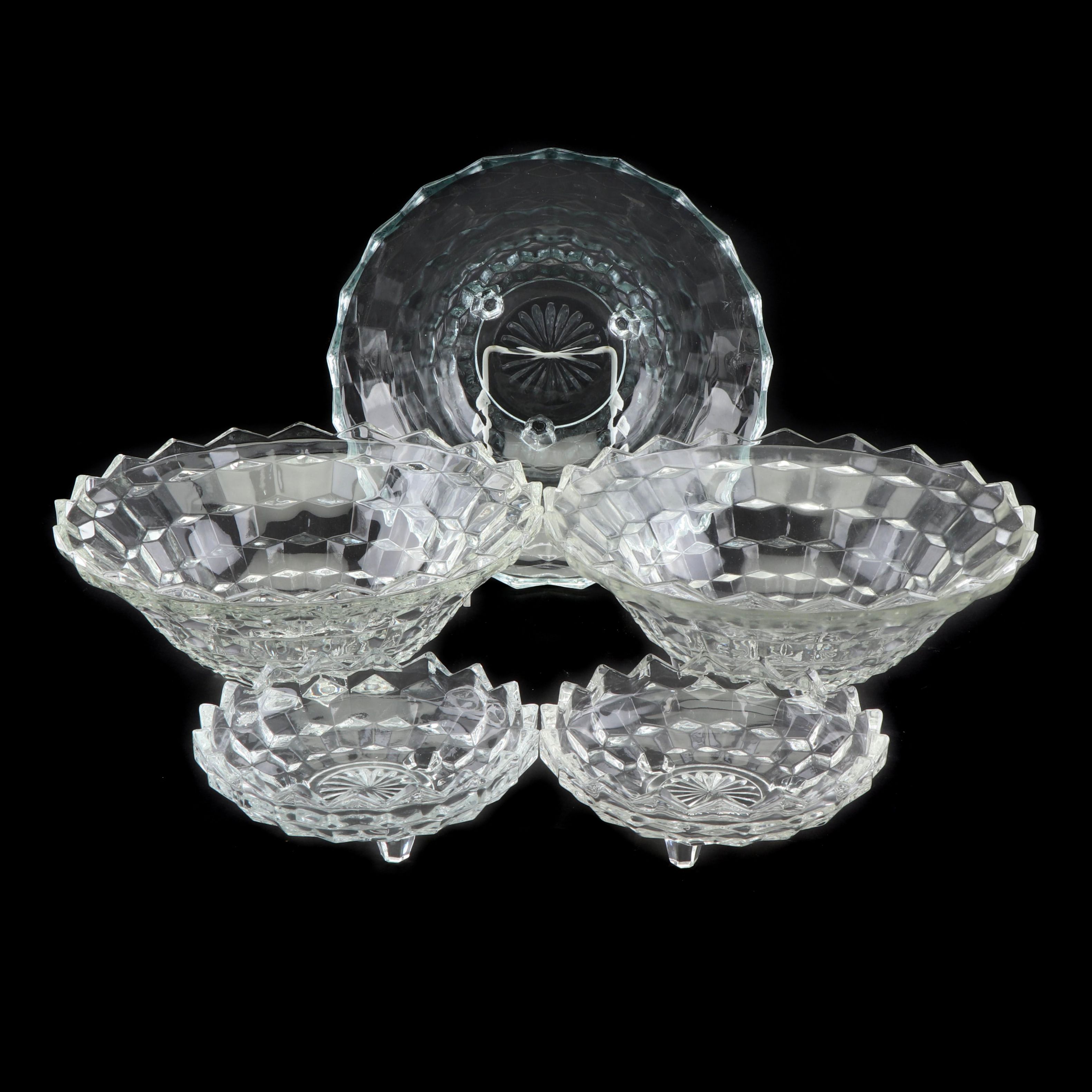 Fostoria "American Clear" Glass Serving Bowls