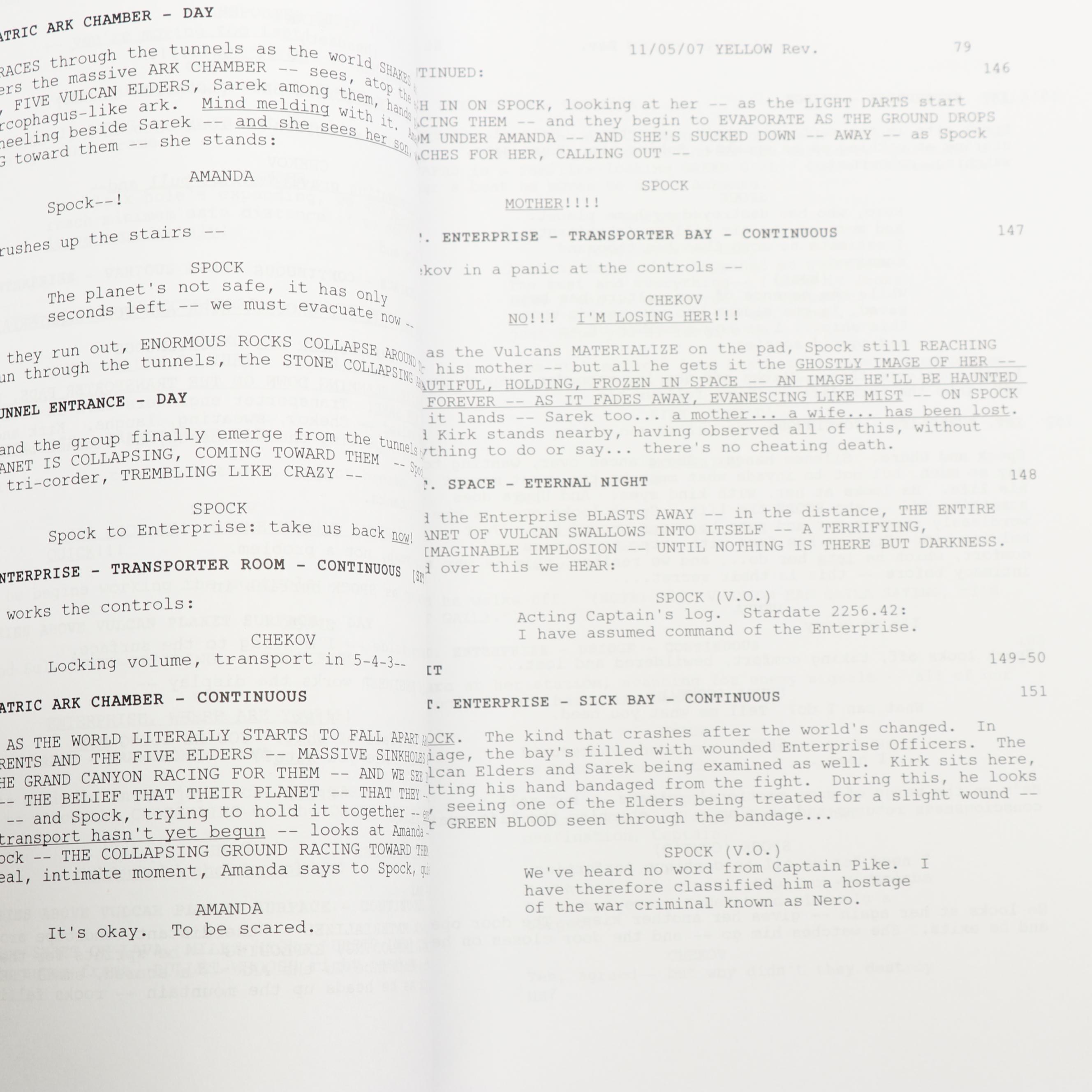 Bruce Greenwood Autographed "Star Trek" Movie Script - Beckett COA