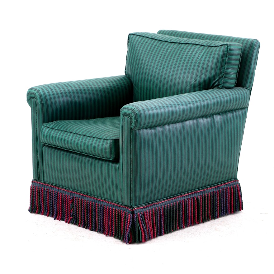 Upholstered Armchair in Green