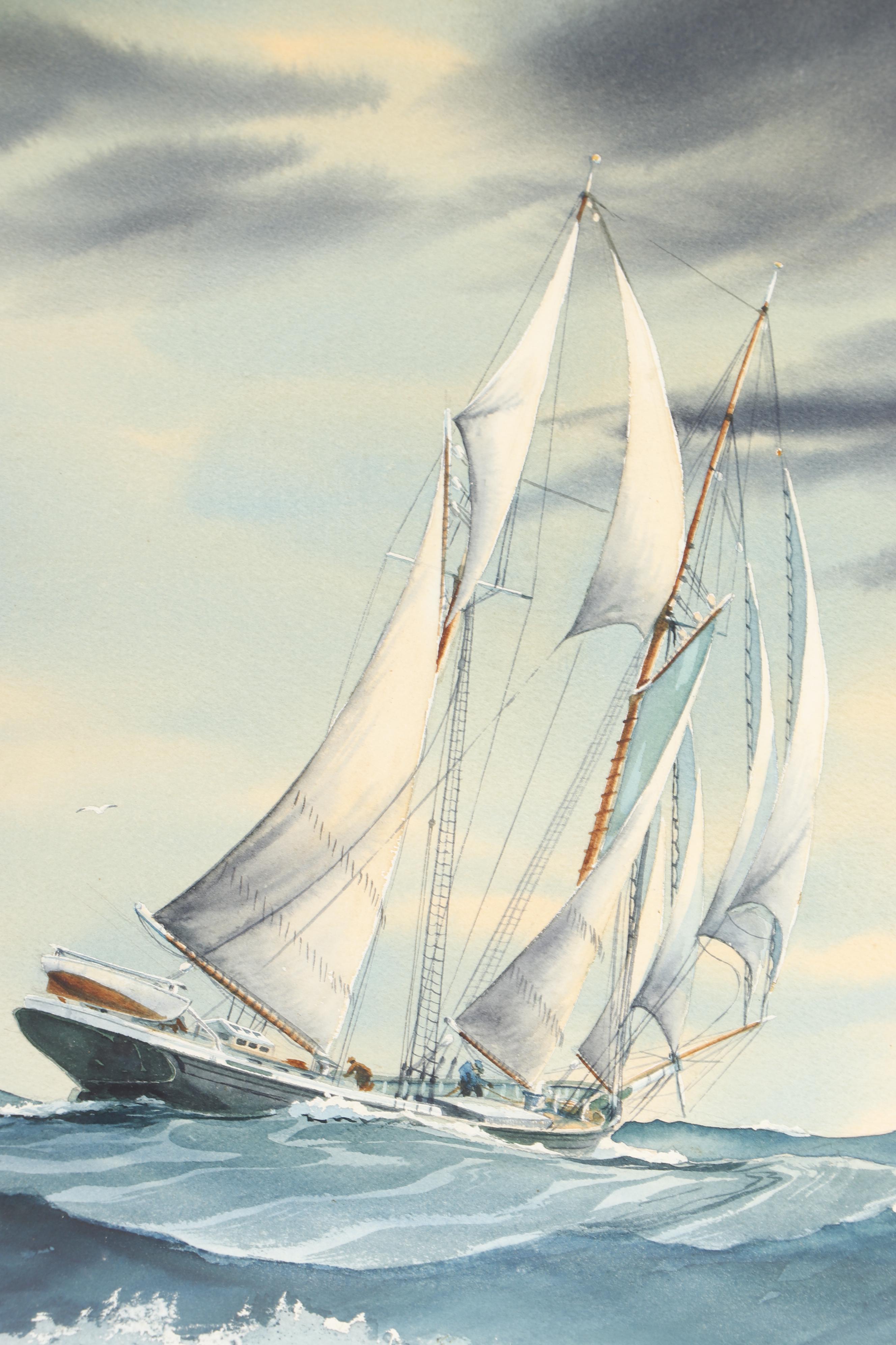 Earle G. Barlow Watercolor Painting