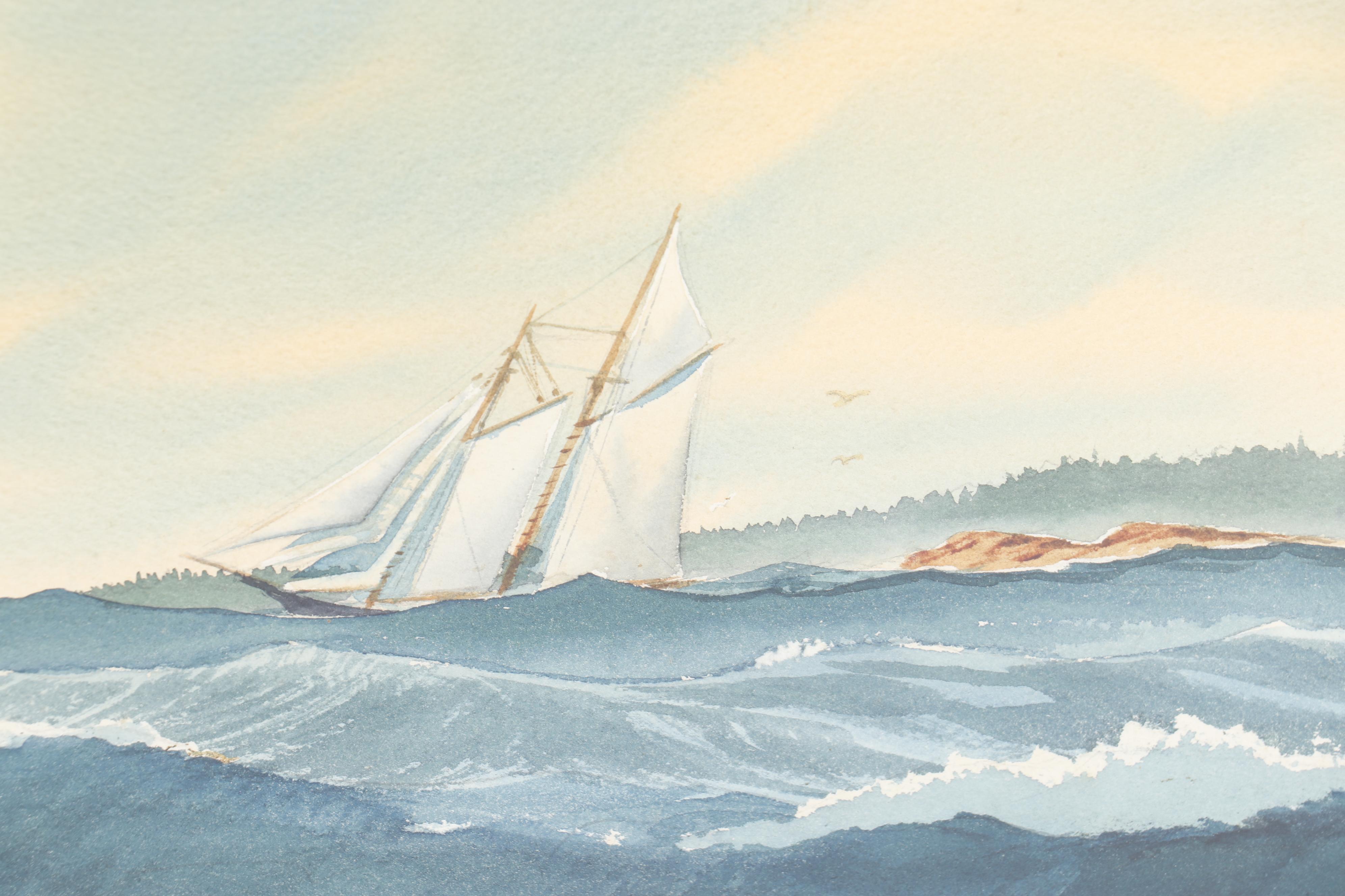 Earle G. Barlow Watercolor Painting